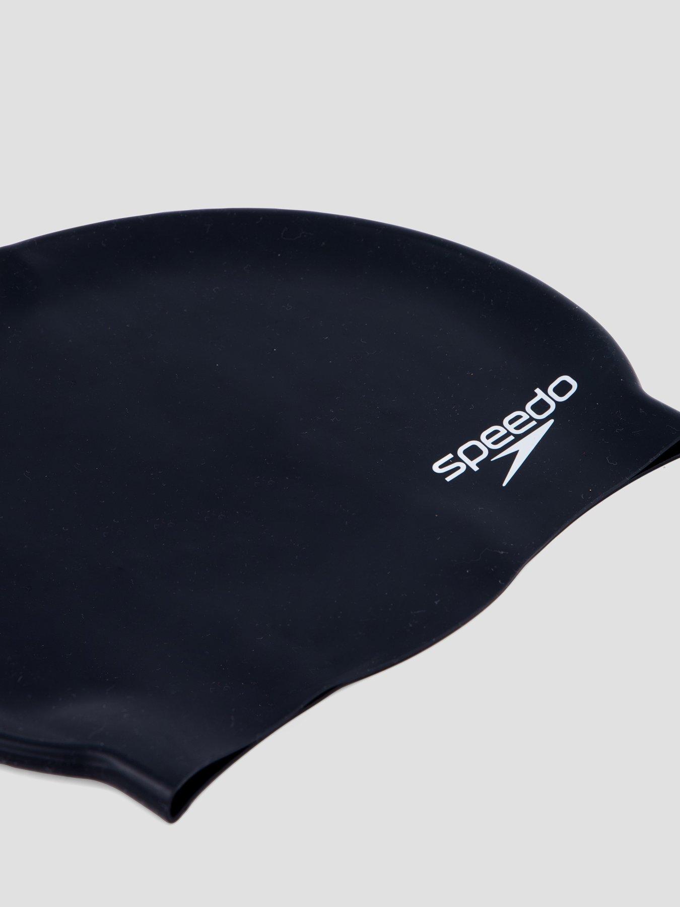 Image 4 of 4 of Speedo Unisex Flat Silicone Swimming Cap - Black