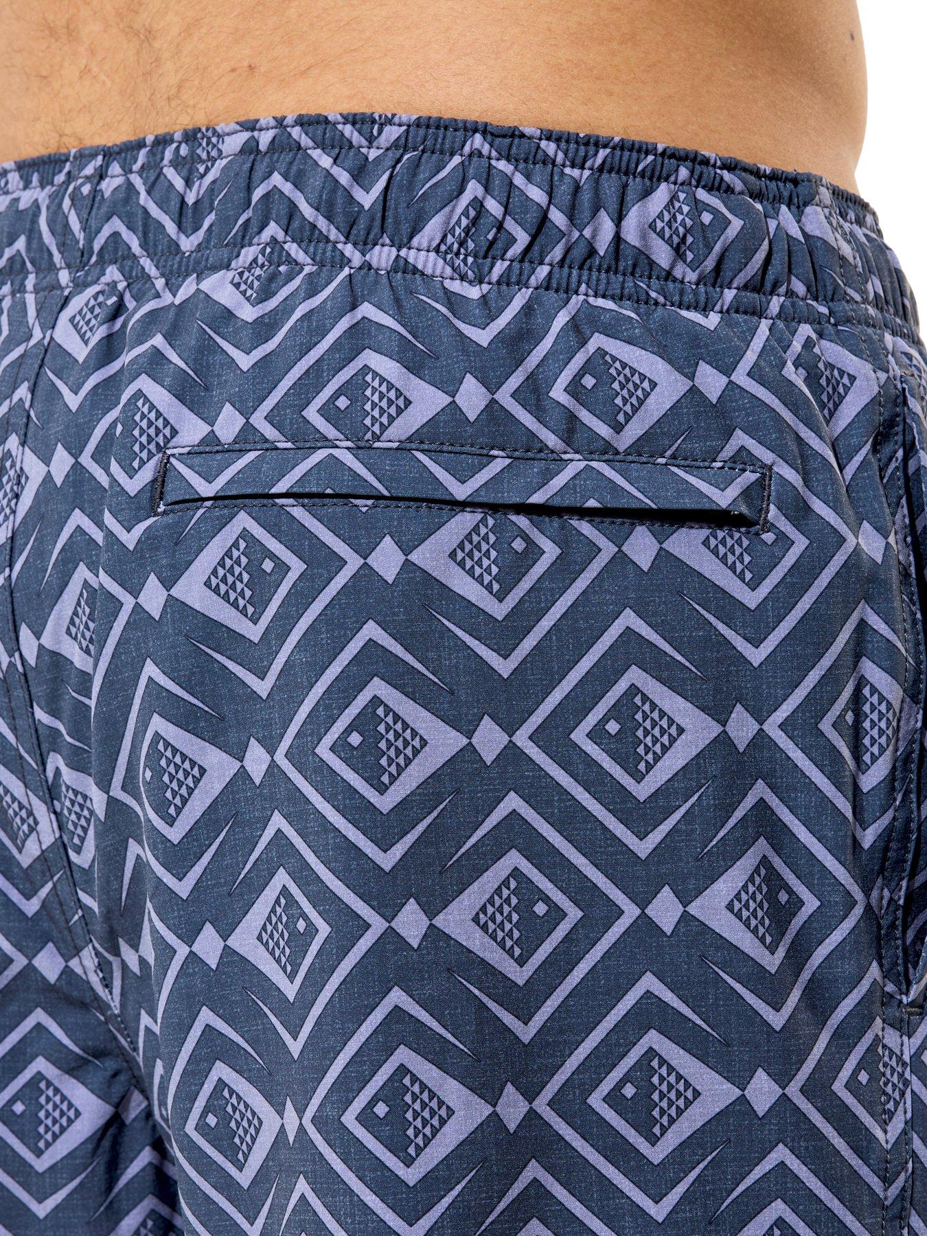 Image 2 of 4 of Speedo Mens Print Redondo Edge Swim Shorts - Grey