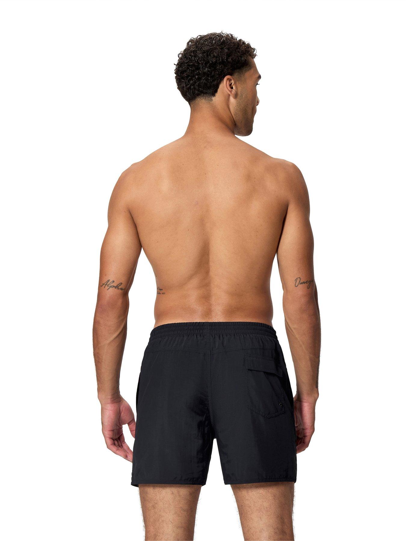 Image 2 of 5 of Speedo Mens Medley Logo Swim Shorts - Black/Red