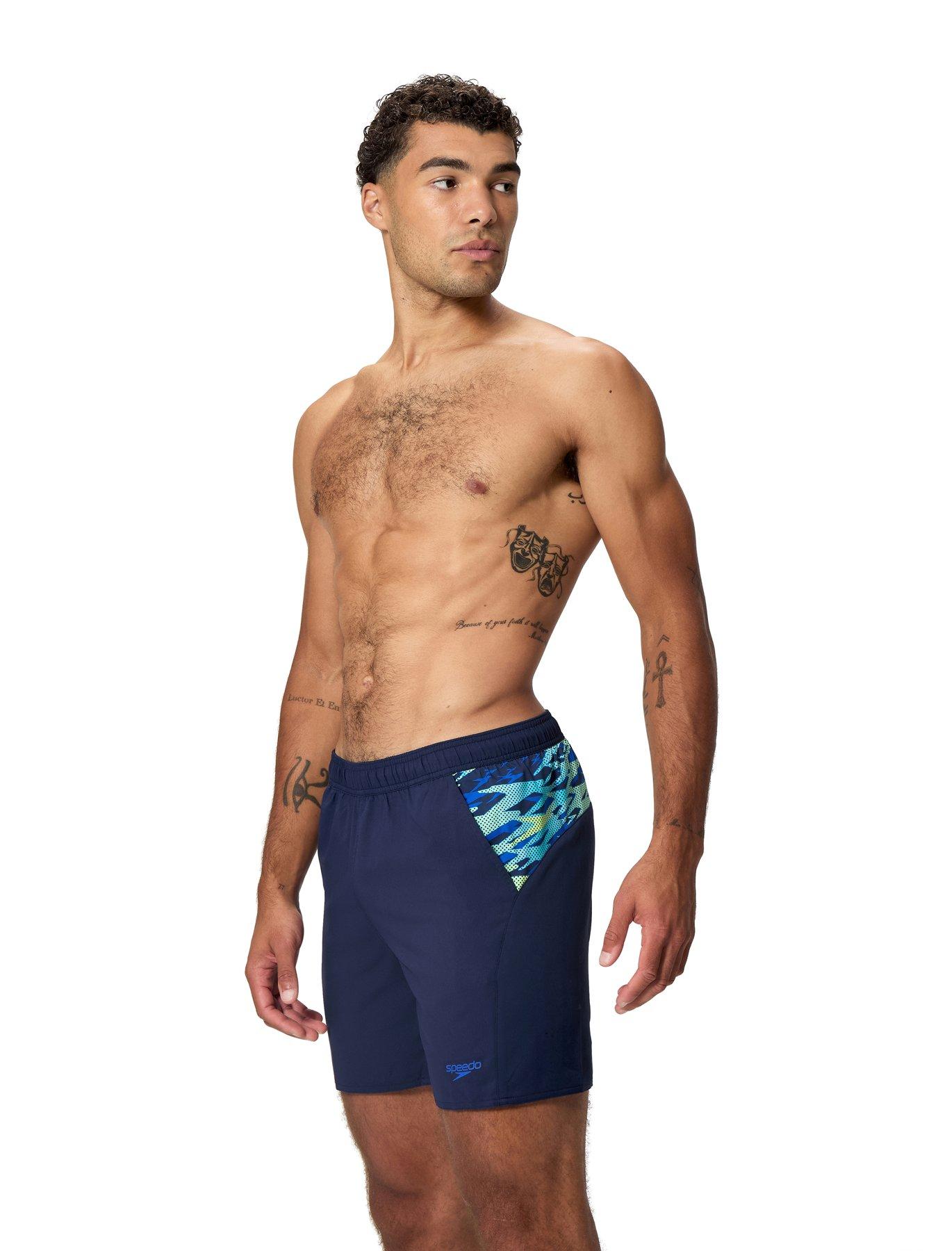 Speedo Men's Express Lite Panel 16" Watershort Shorts - Peacoat / Deep Sapphire