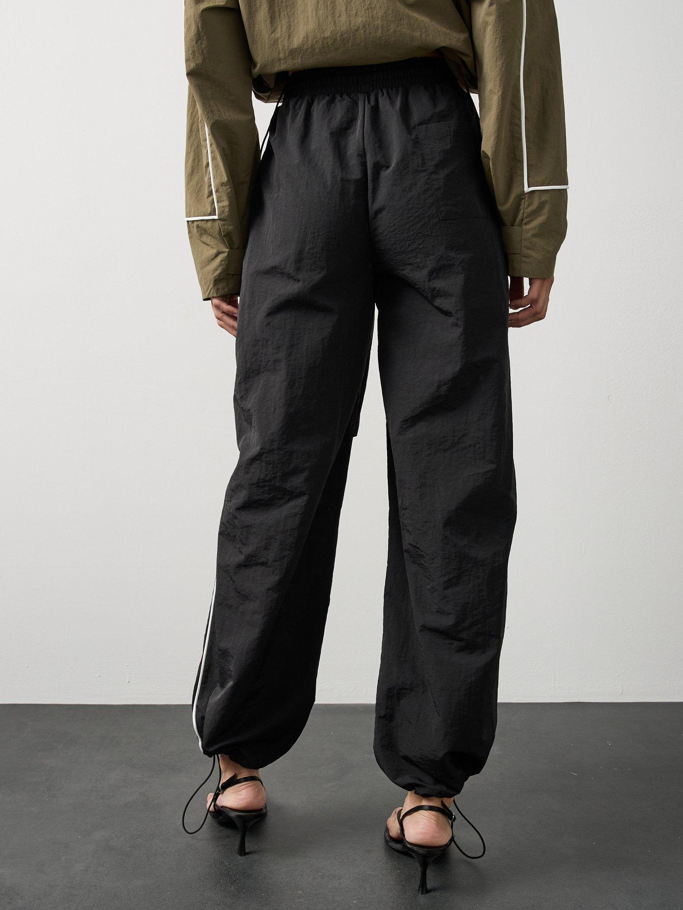 Image 4 of 7 of Michelle Keegan Side Stripe Track Pant Co Ord - Black