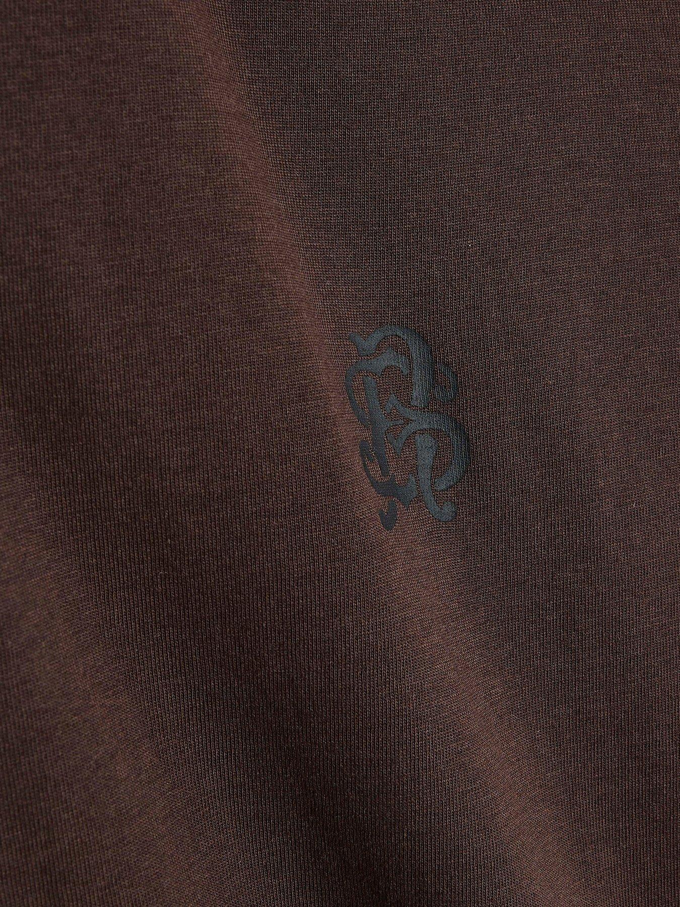 Image 2 of 2 of River Island Check Loungewear Set - Brown