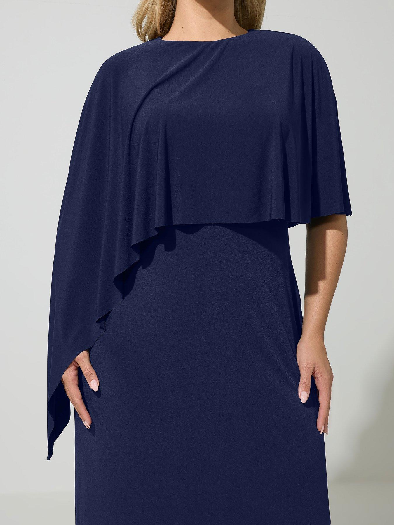 Image 4 of 4 of Yours Curve Cape Dress - Blue