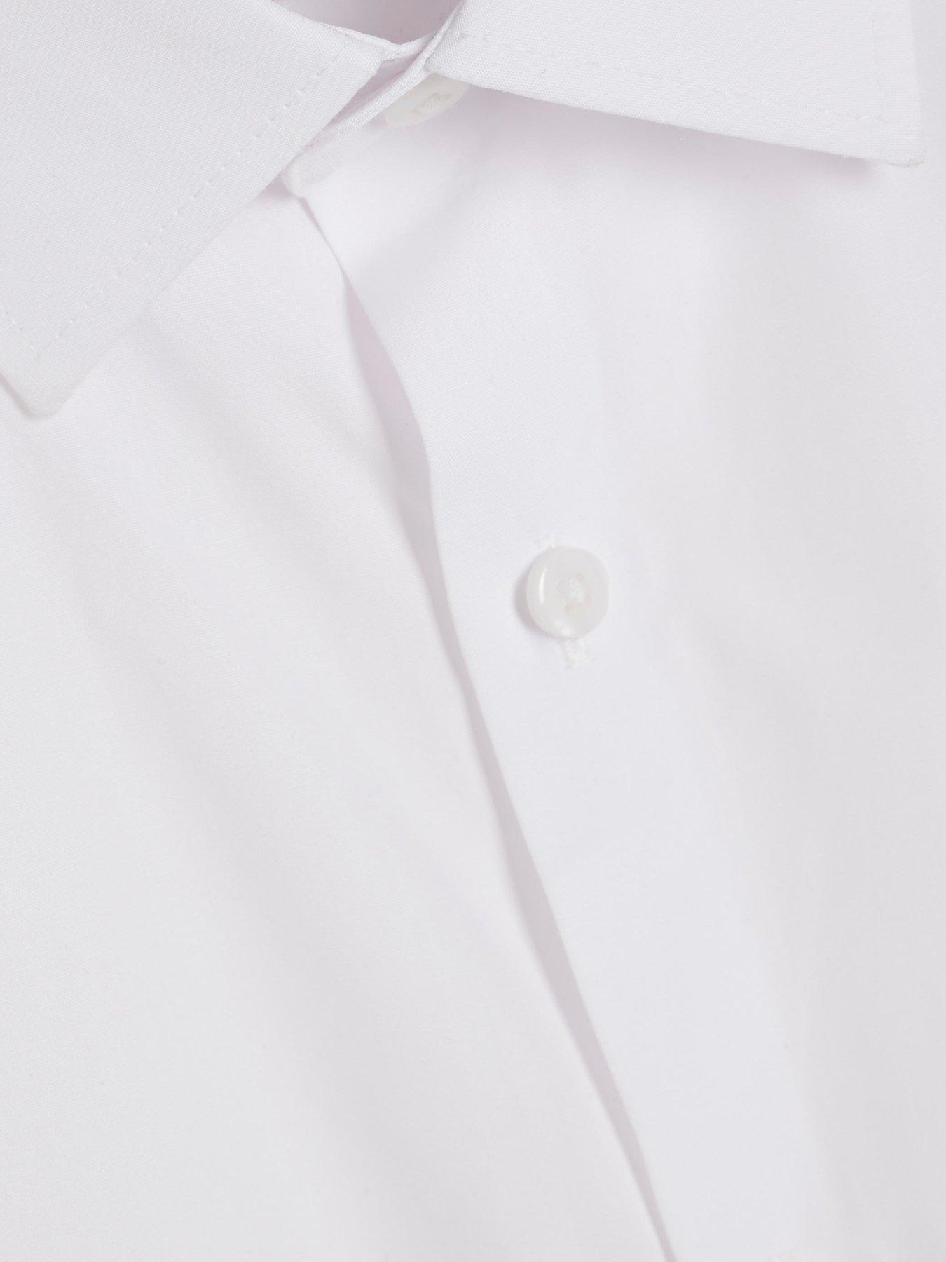 Image 5 of 6 of River Island Slim Fit Cotton Blend Shirt - White