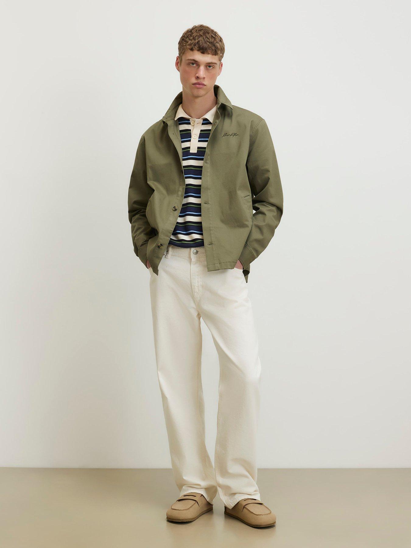 River Island Collared Button Up Jacket - Green