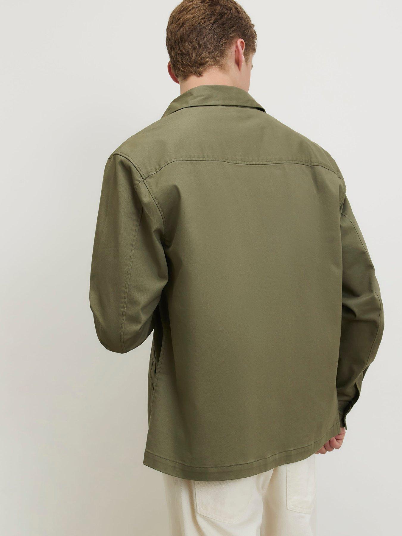 Image 2 of 4 of River Island Collared Button Up Jacket - Green