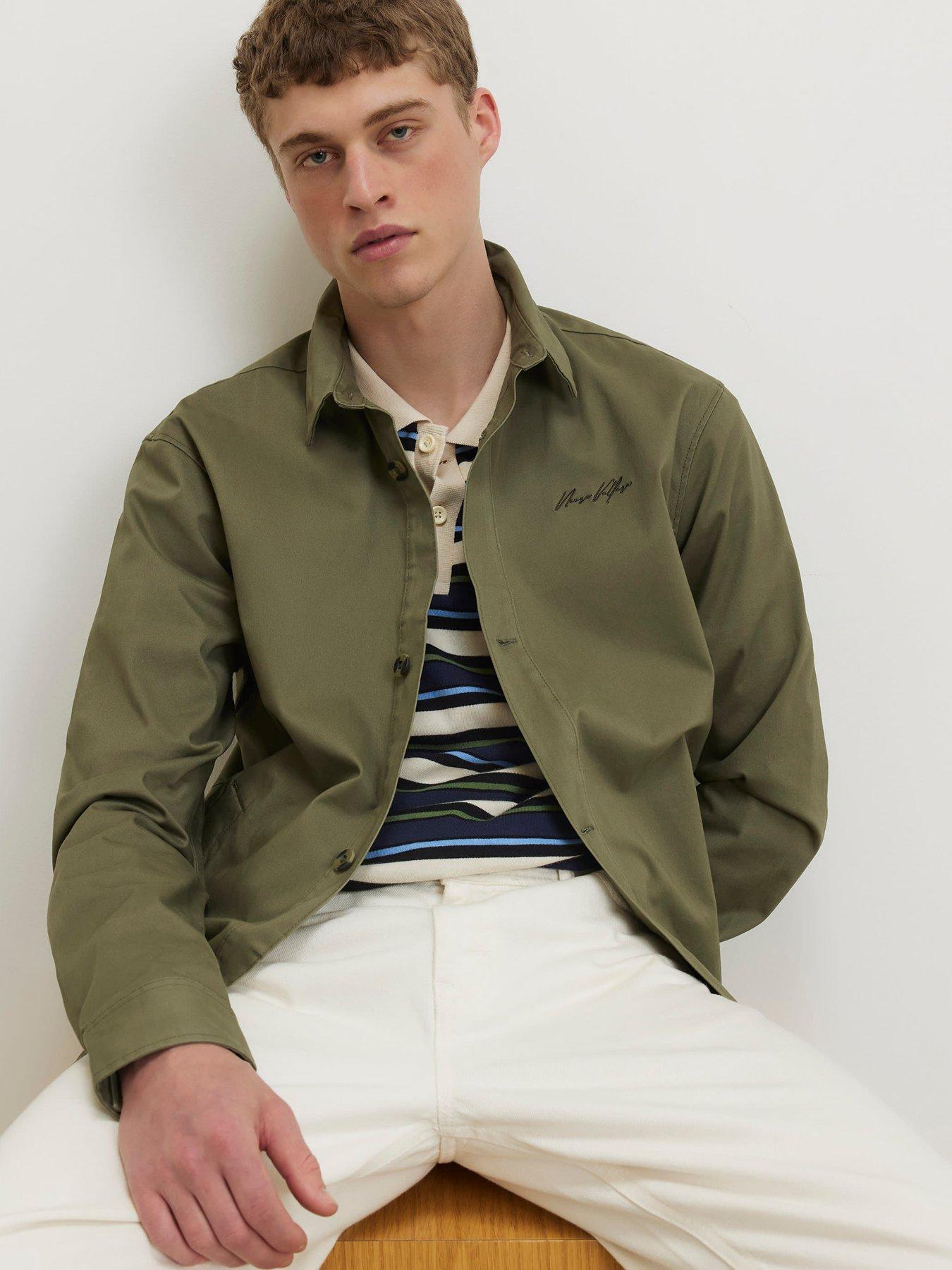 Image 3 of 4 of River Island Collared Button Up Jacket - Green