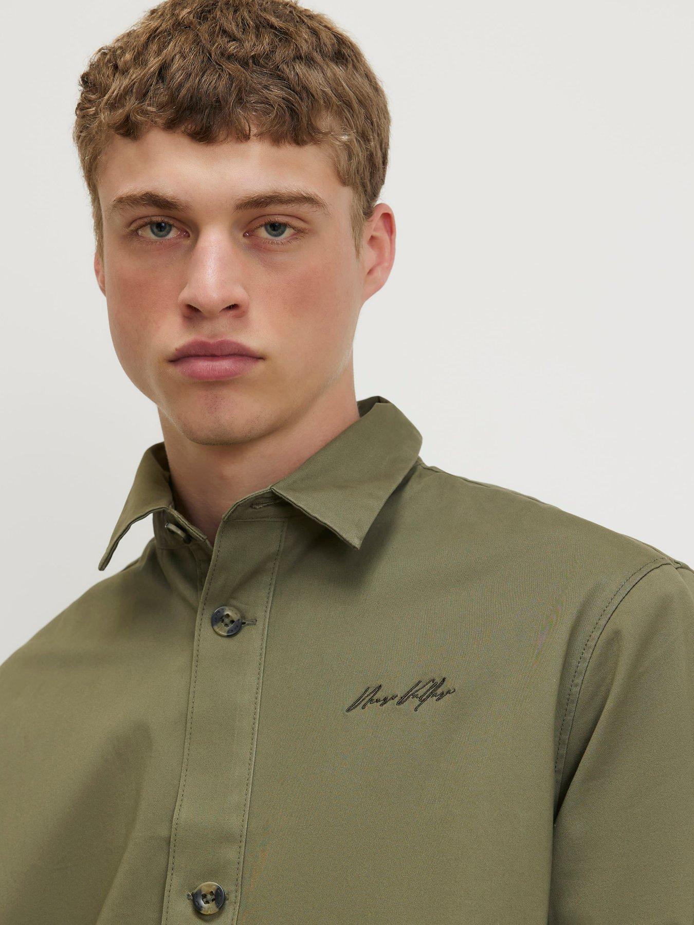 Image 4 of 4 of River Island Collared Button Up Jacket - Green