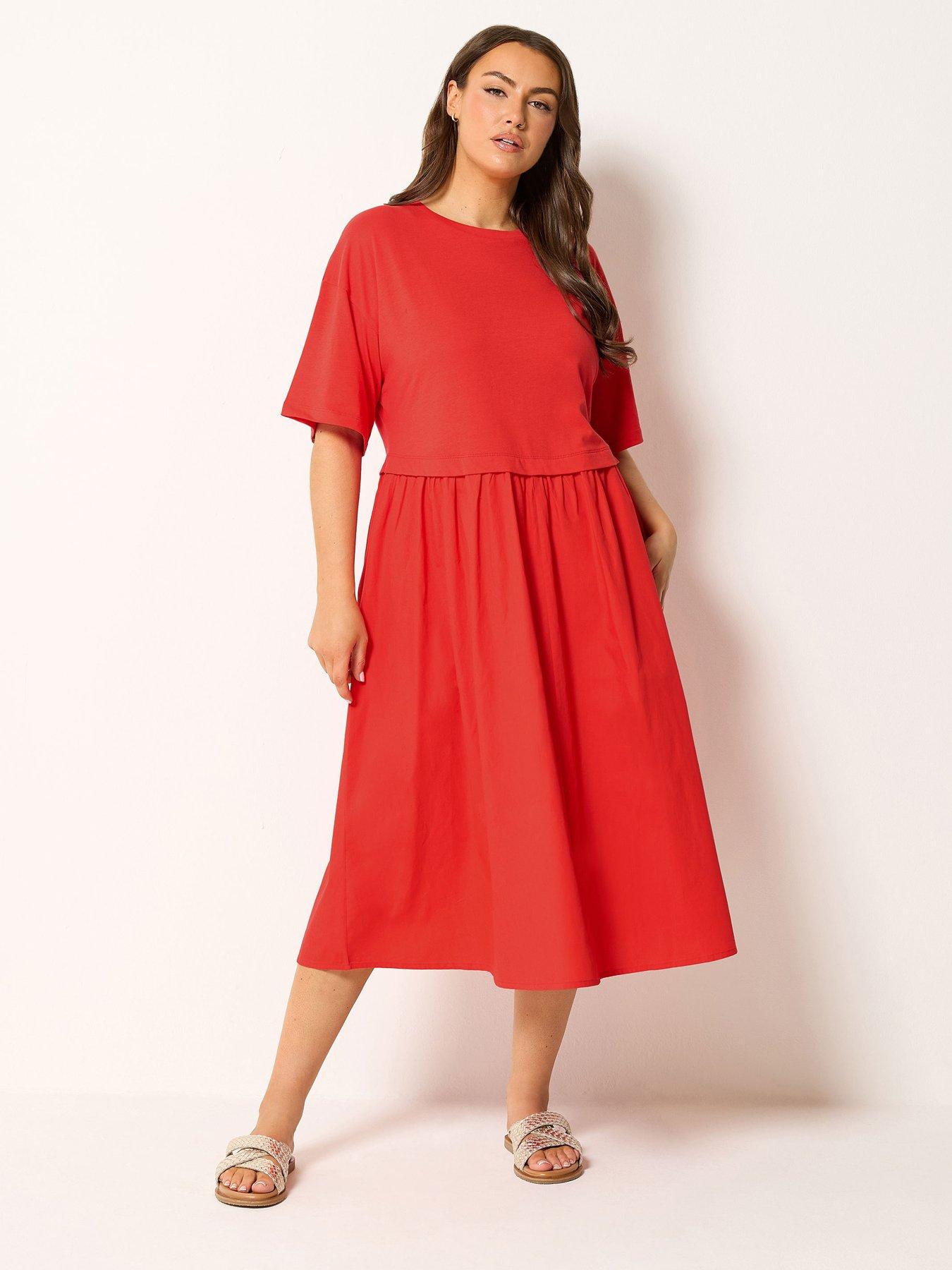 Yours Curve Poplin 2 In 1 Midaxi Dress