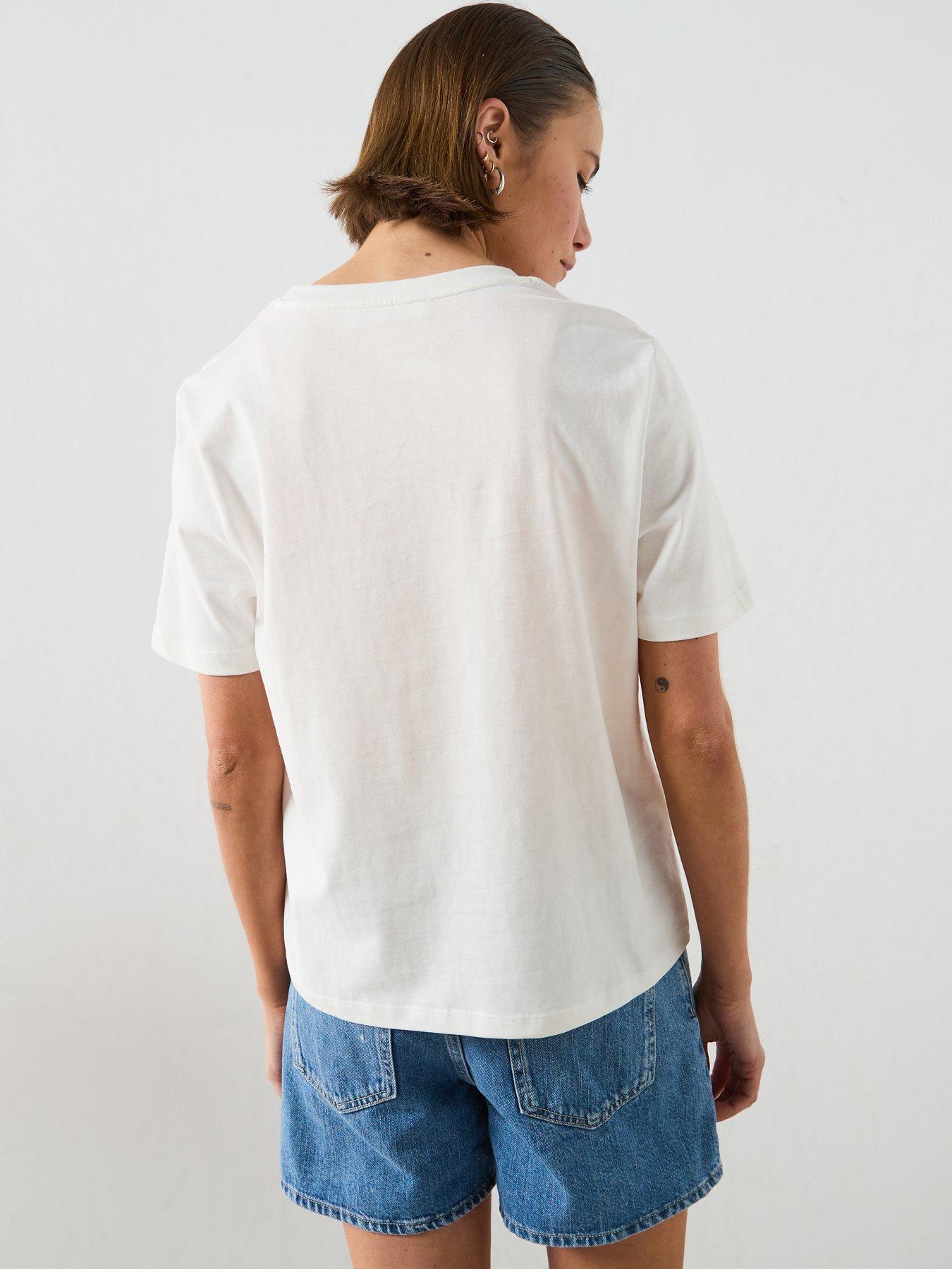Image 2 of 6 of Mango Printed Cotton-blend T-shirt - Orange