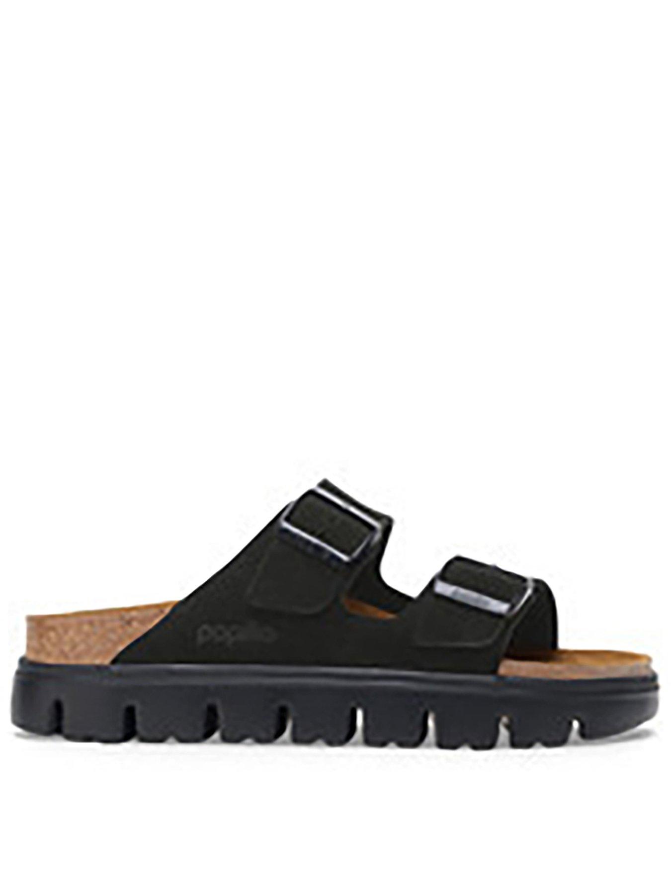 Birkenstock Arizona Chunky Suede Leather Women's Sandals - Black