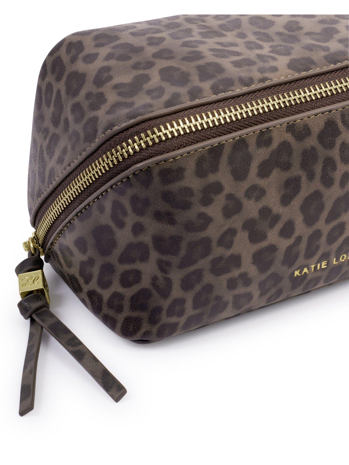 Image 5 of 6 of Katie Loxton Fold-out Leopard Mirror Make Up Bag