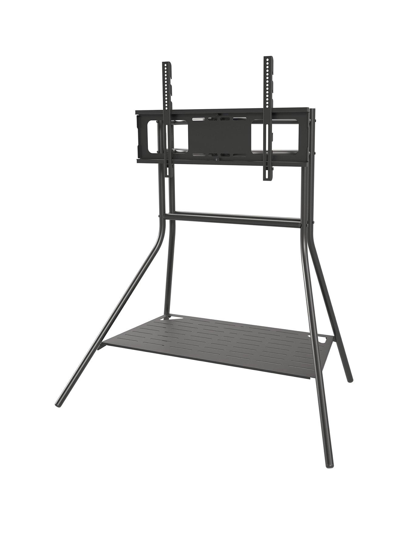 Image 2 of 7 of AVF Tiga Quad Metal TV Stand (Black)