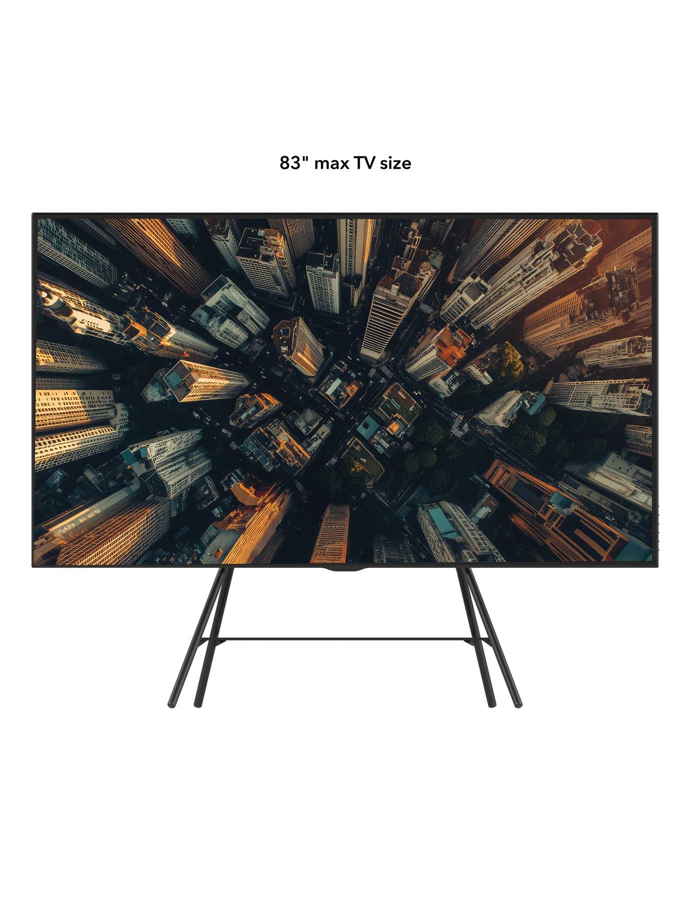 Image 3 of 7 of AVF Tiga Quad Metal TV Stand (Black)