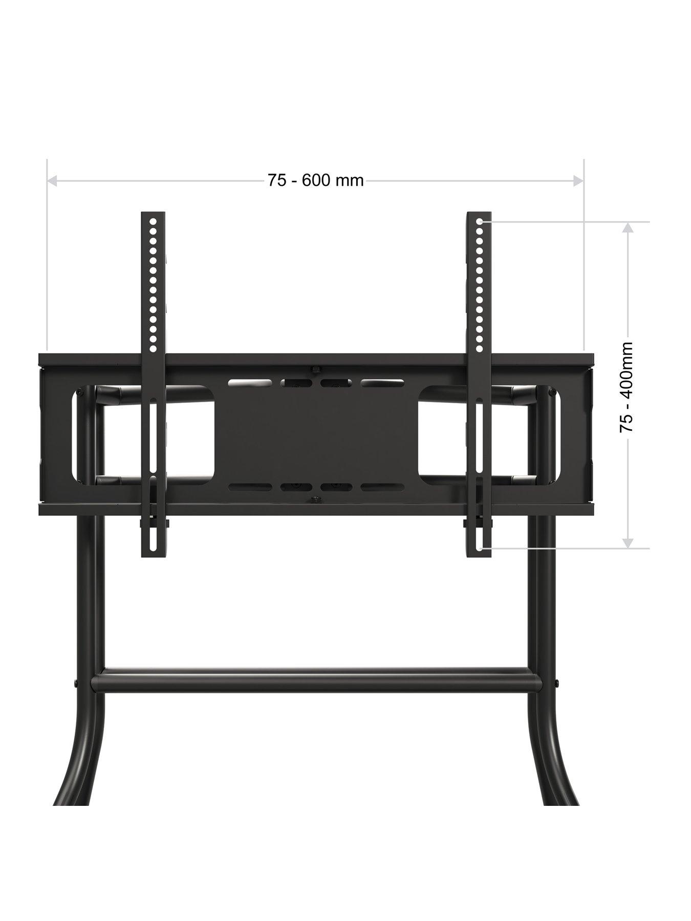 Image 5 of 7 of AVF Tiga Quad Metal TV Stand (Black)