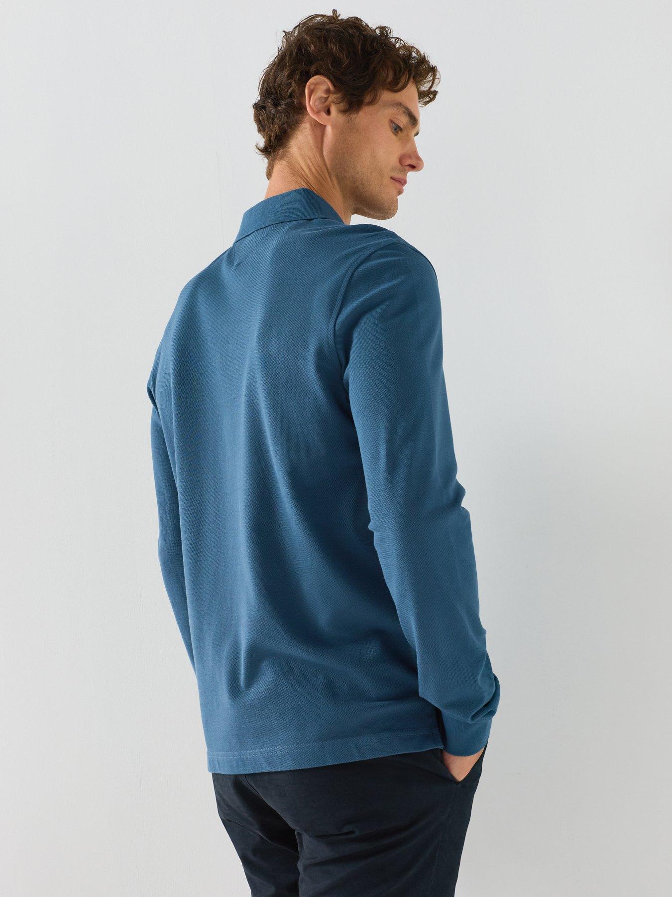 Image 2 of 5 of Tommy Hilfiger 1985 Regular Fit Long Sleeve Polo Shirt - Blue