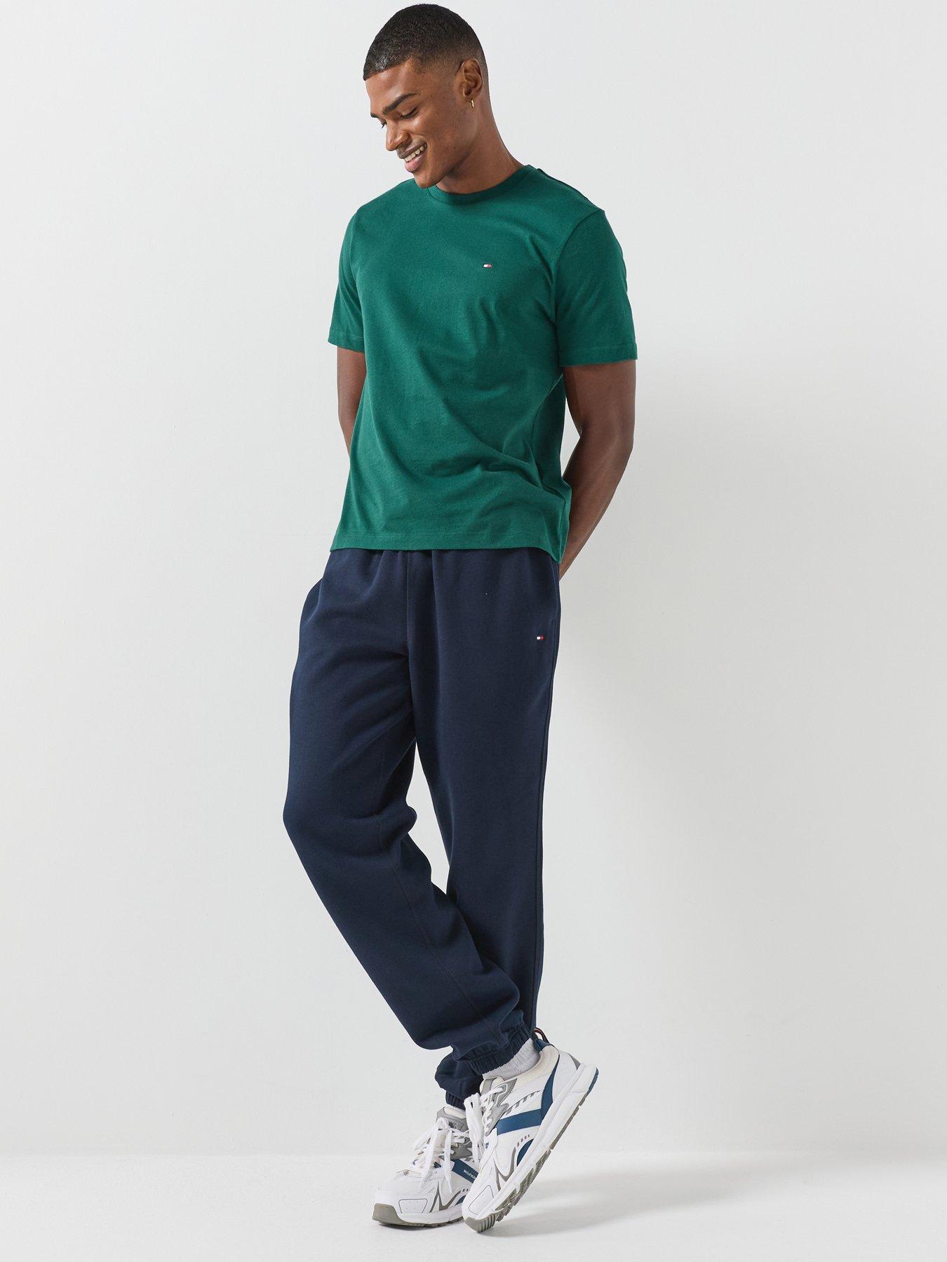 Image 3 of 5 of Tommy Hilfiger Mens Essential Fleece Drawstring Jogging Bottoms - Navy