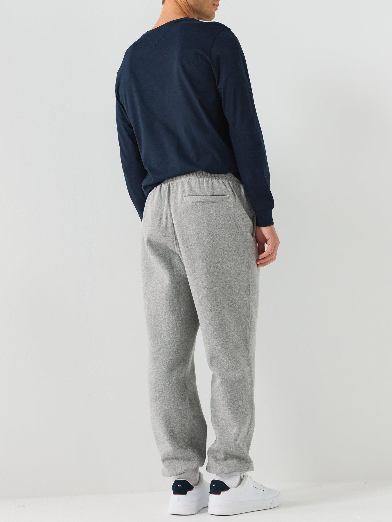 Image 2 of 4 of Tommy Hilfiger Men's Essential Fleece Sweatpants with Drawstring Waist - Grey