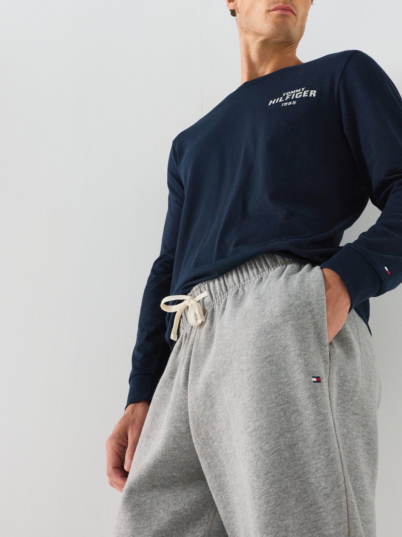 Image 4 of 4 of Tommy Hilfiger Men's Essential Fleece Sweatpants with Drawstring Waist - Grey