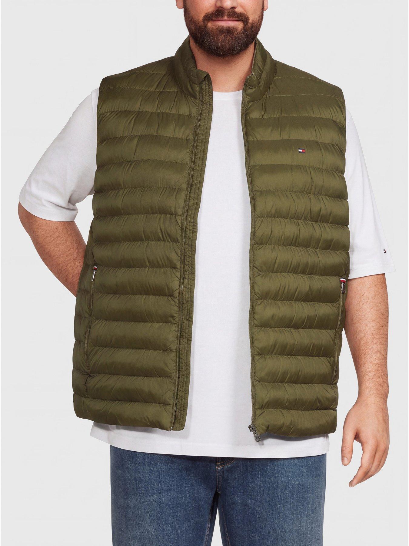 Image 1 of 6 of Tommy Hilfiger Big &amp; Tall Packable Recycled Gilet - Green