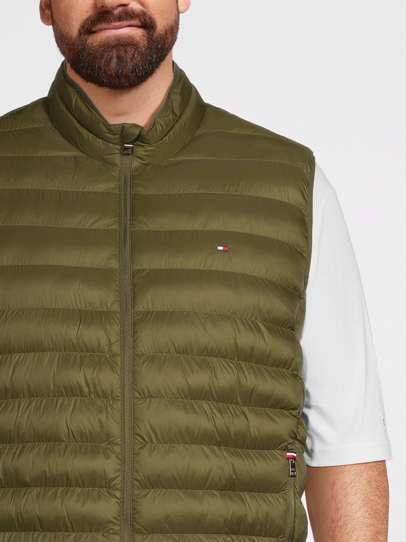 Image 4 of 6 of Tommy Hilfiger Big &amp; Tall Packable Recycled Gilet - Green