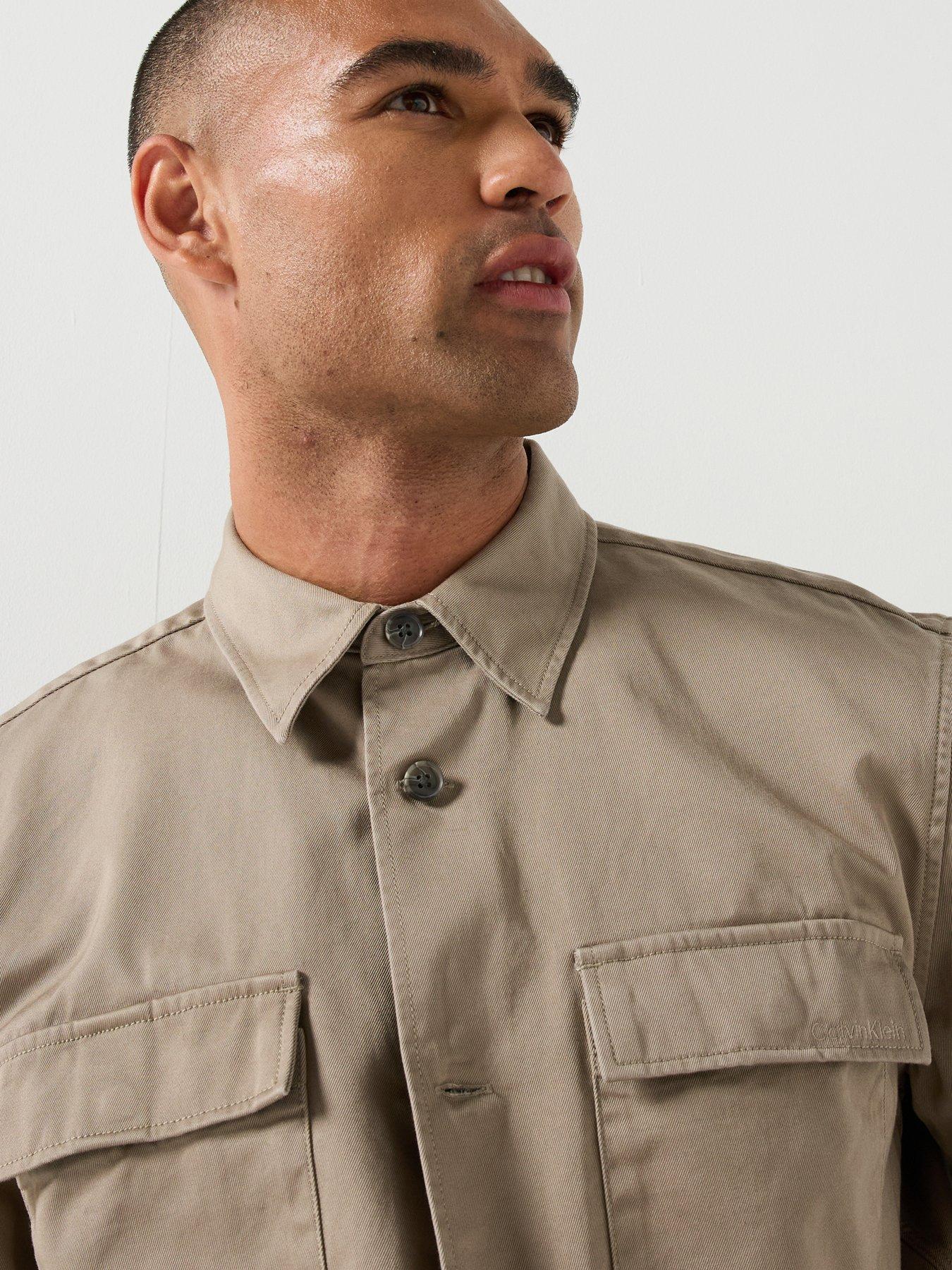 Image 5 of 5 of Calvin Klein Utility Overcoat - Blue