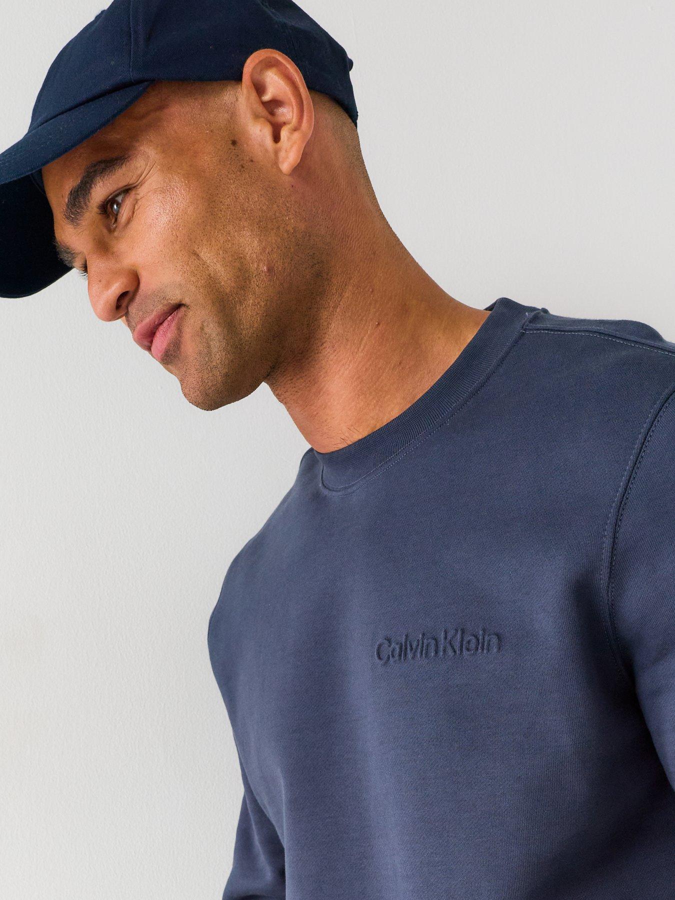Image 4 of 5 of Calvin Klein Men's Spacer Graphic Sweatshirt - Blue
