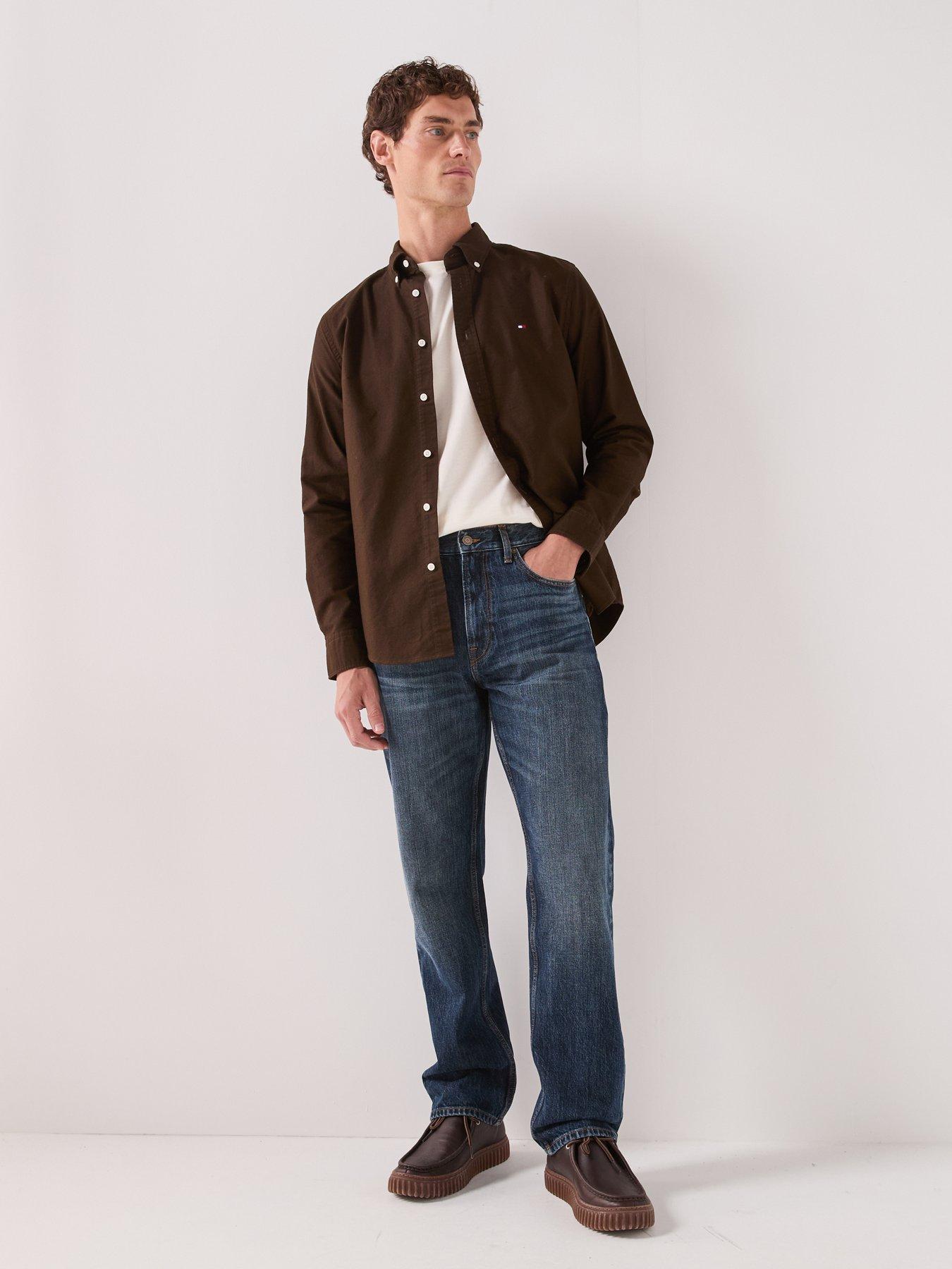Image 3 of 6 of Tommy Hilfiger Solid Heritage Oxford Regular Fit Shirt - Black