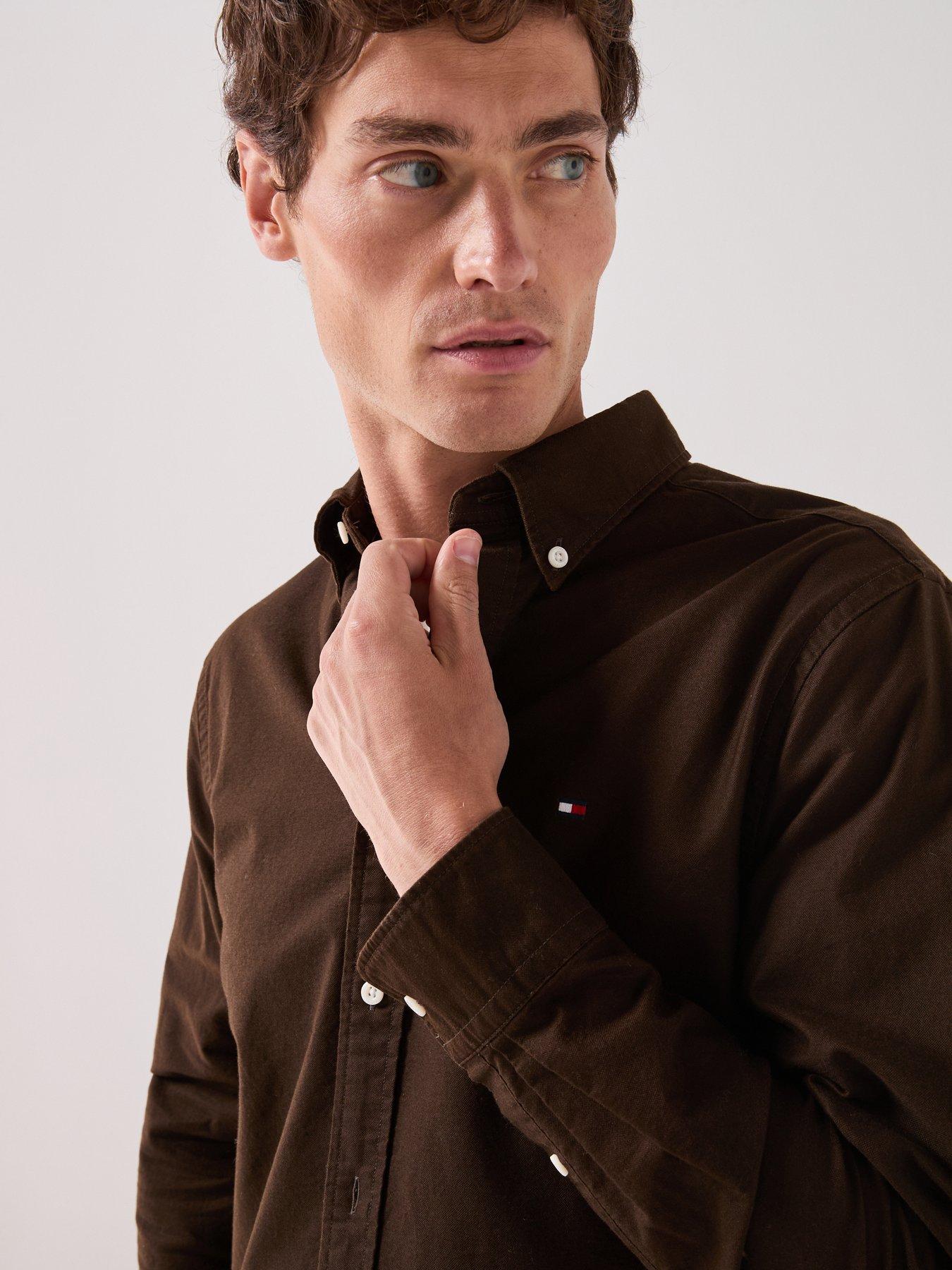 Image 4 of 6 of Tommy Hilfiger Solid Heritage Oxford Regular Fit Shirt - Black