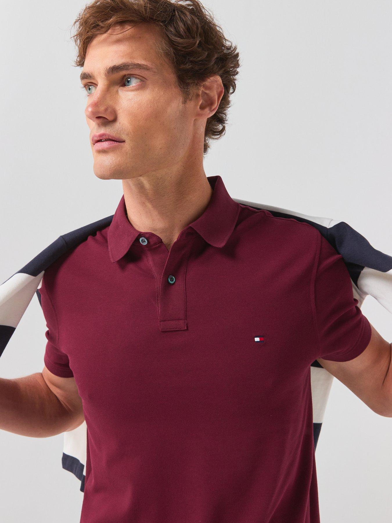 Image 4 of 6 of Tommy Hilfiger 1985 Regular Fit Polo Shirt - Purple
