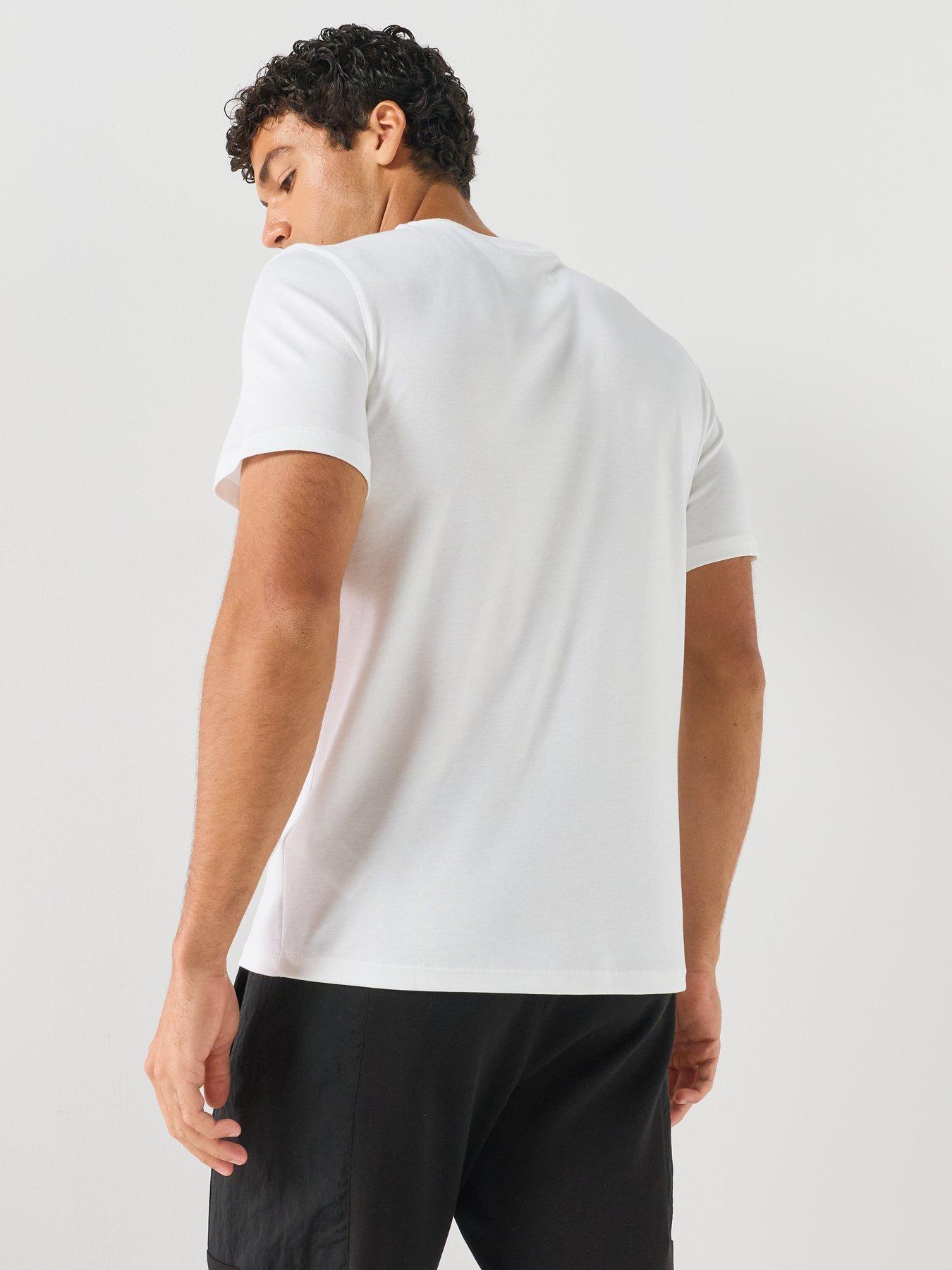Image 2 of 6 of Calvin Klein Supima Logo Patch T-Shirt - White