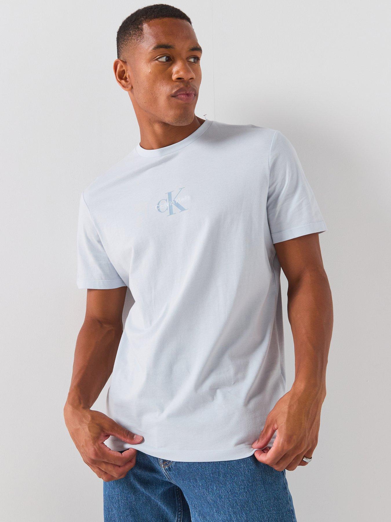 Calvin Klein Jeans Micro Monologo Graphic T-Shirt - Light Blue