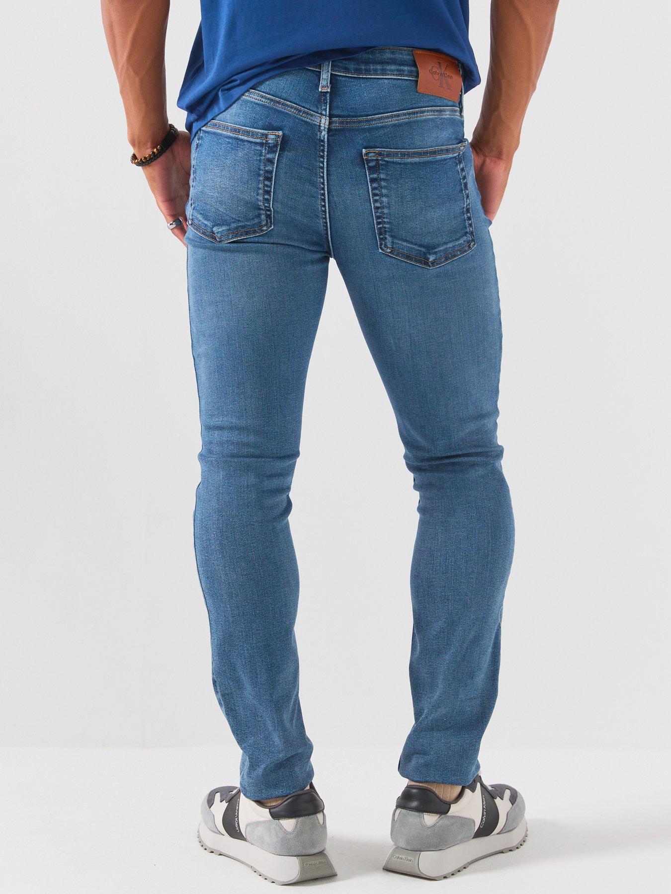 Image 2 of 6 of Calvin Klein Jeans Skinny Europa Jean - Dark Blue