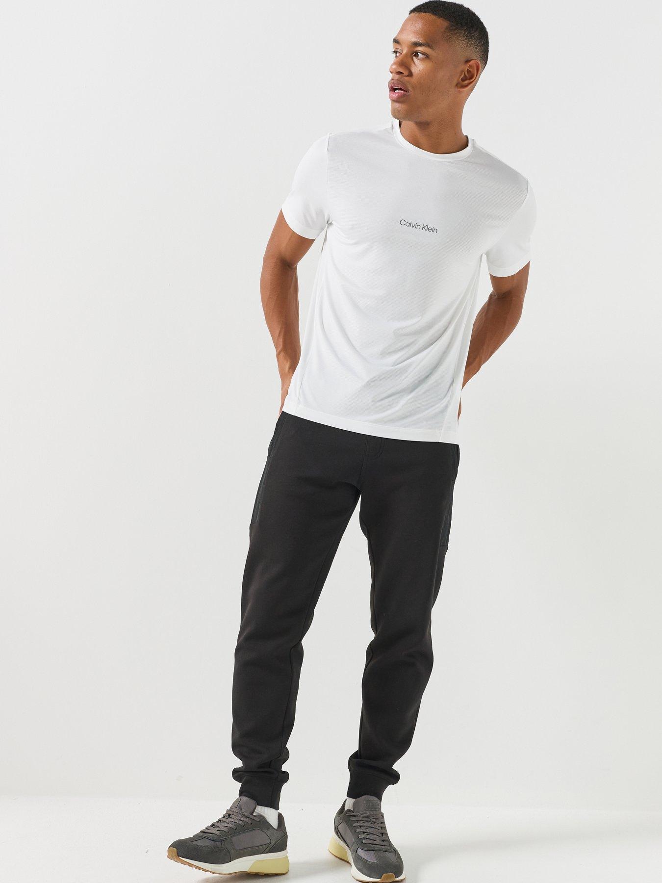Image 3 of 6 of Calvin Klein Sport Calvin Klein Sport Work Out Mesh T-shirt - Black