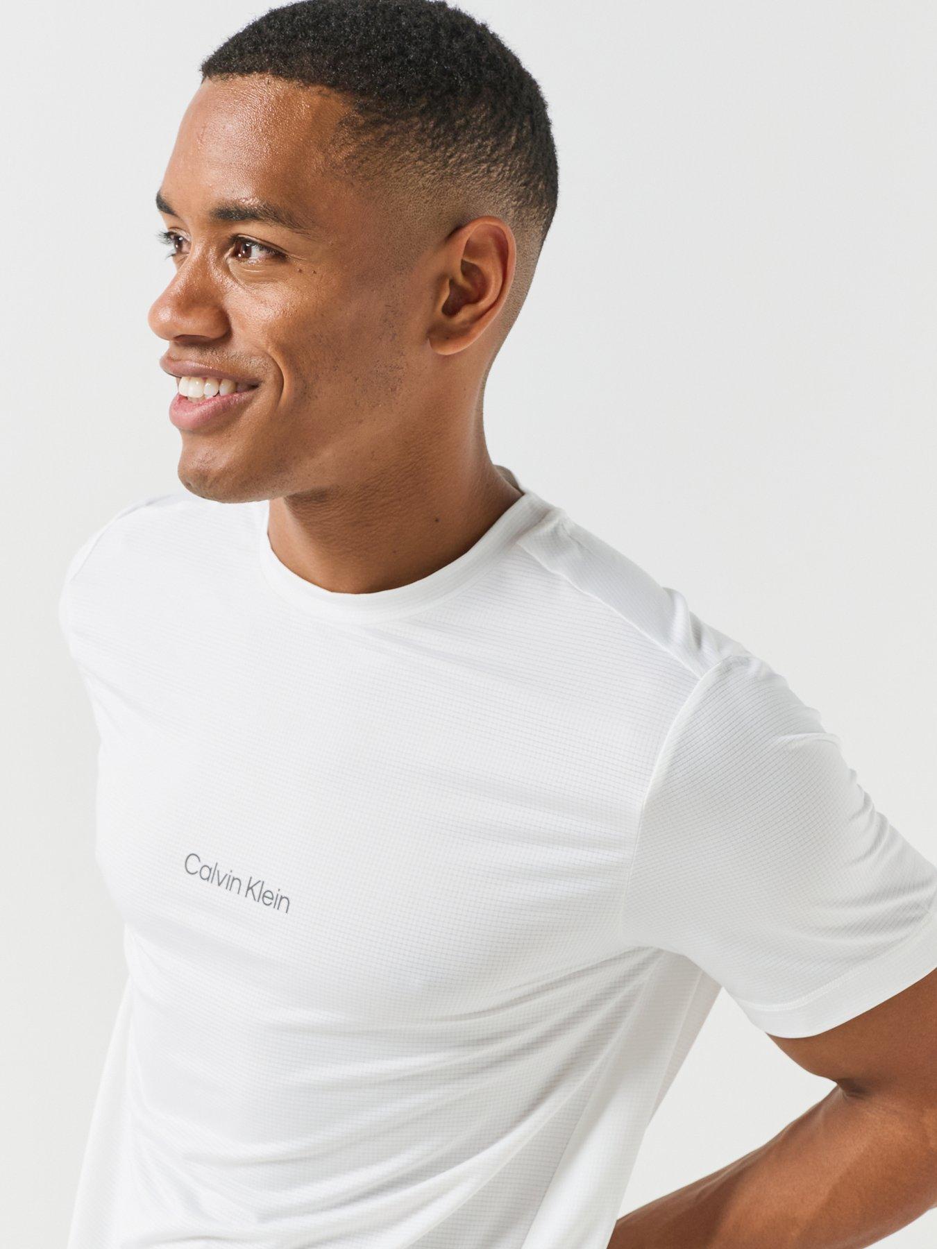 Image 5 of 6 of Calvin Klein Sport Calvin Klein Sport Work Out Mesh T-shirt - Black
