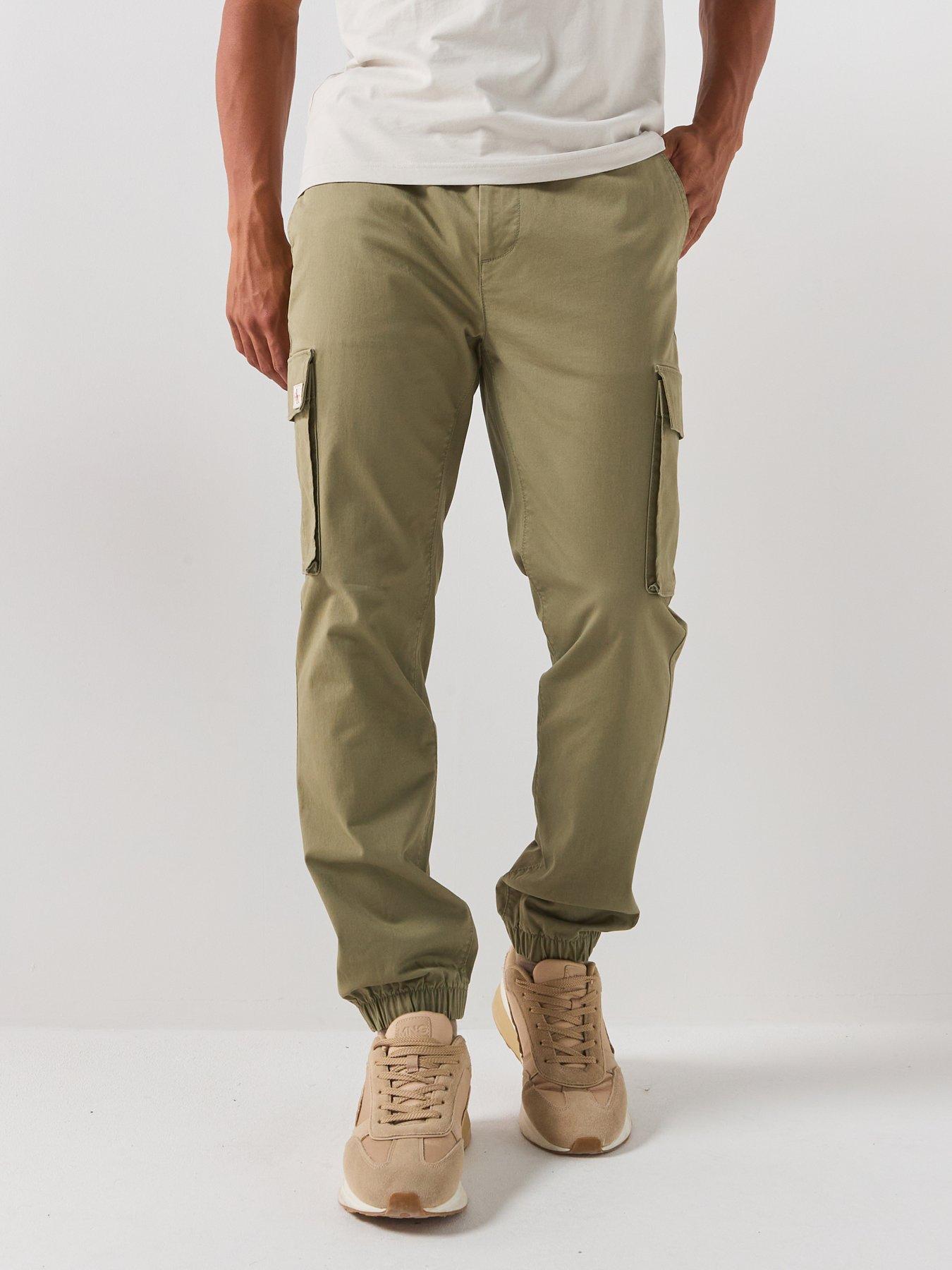 Calvin Klein Jeans Skinny Comfort Cotton Cargo Pants - Green