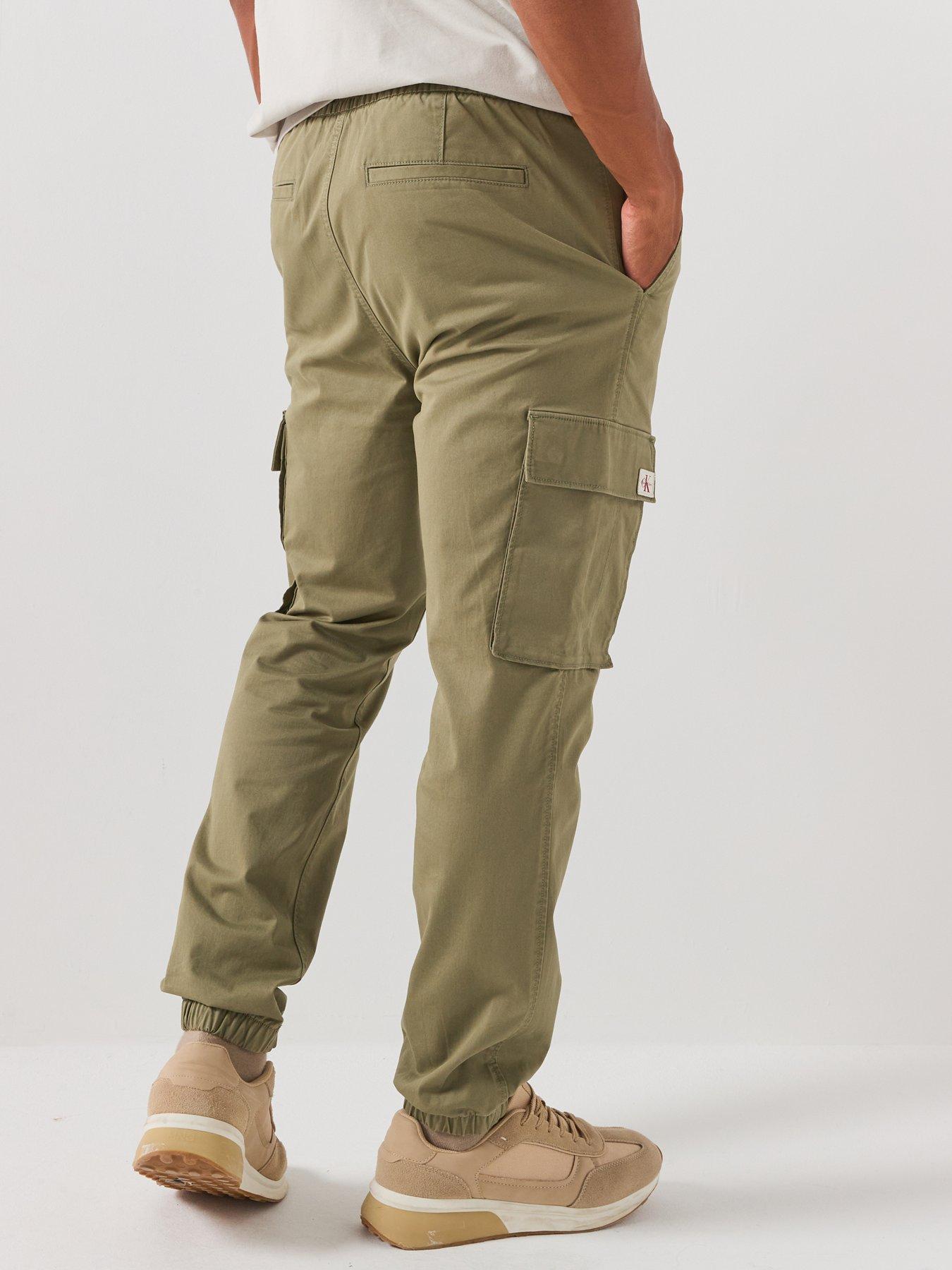 Image 2 of 6 of Calvin Klein Jeans Skinny Comfort Cotton Cargo Pants - Green