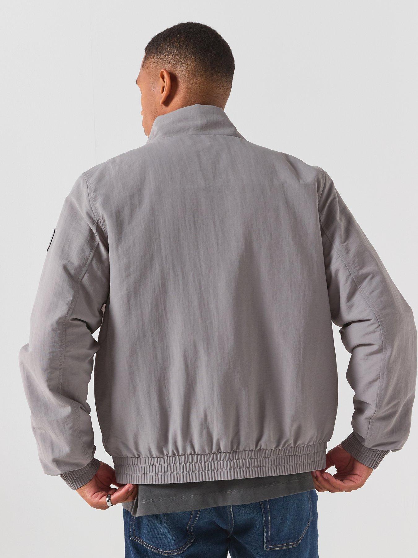 Image 2 of 6 of Calvin Klein Jeans Padded Nylon Harrington Jacket - Grey