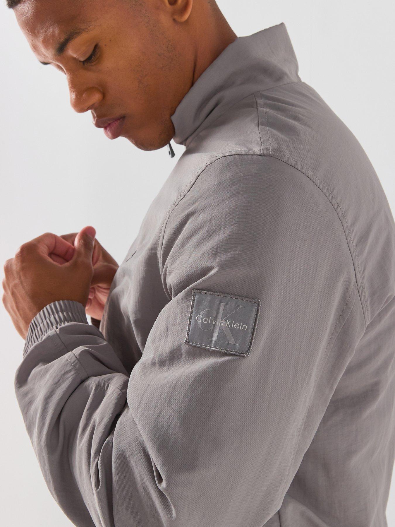 Image 4 of 6 of Calvin Klein Jeans Padded Nylon Harrington Jacket - Grey