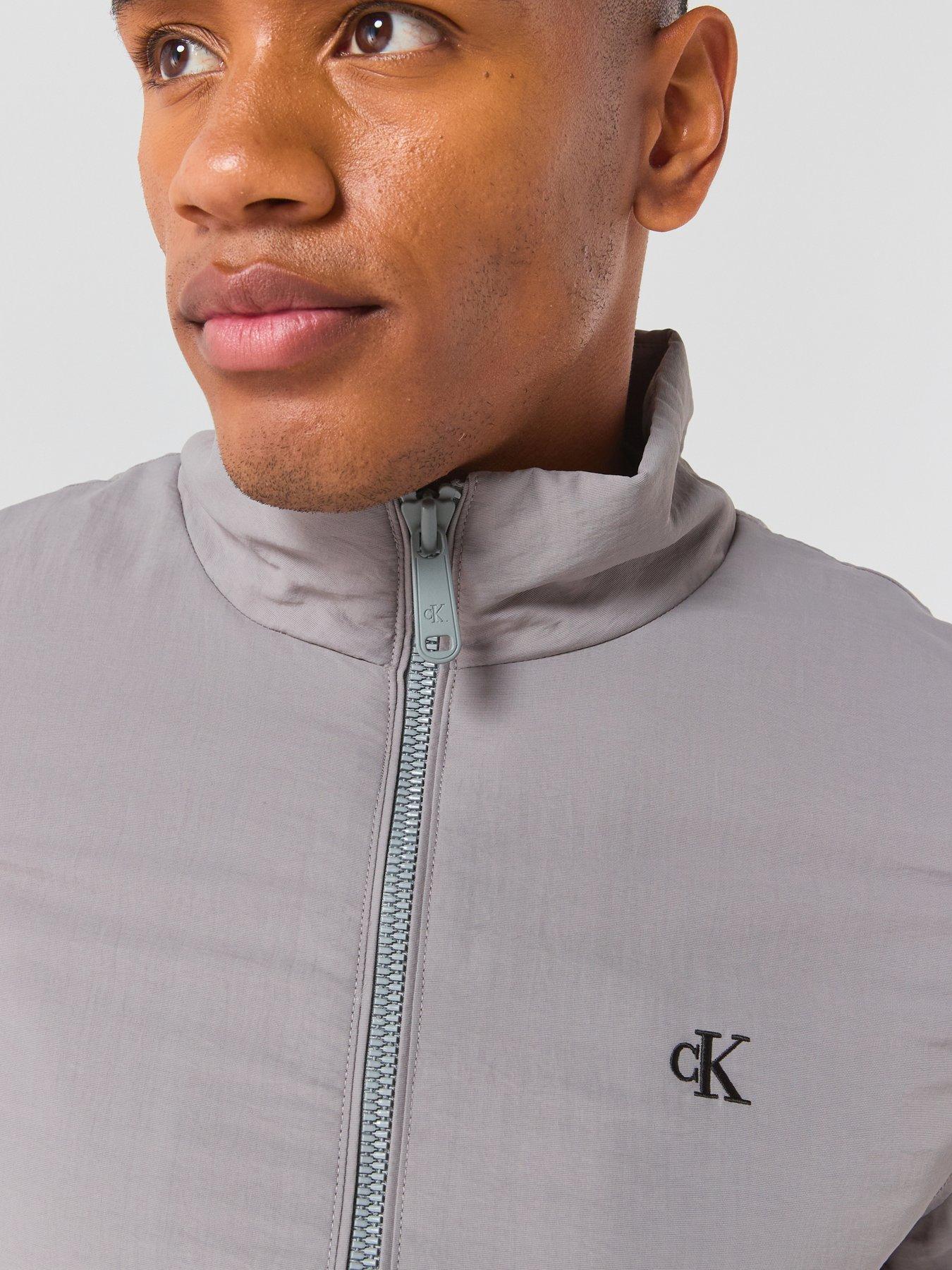Image 5 of 6 of Calvin Klein Jeans Padded Nylon Harrington Jacket - Grey