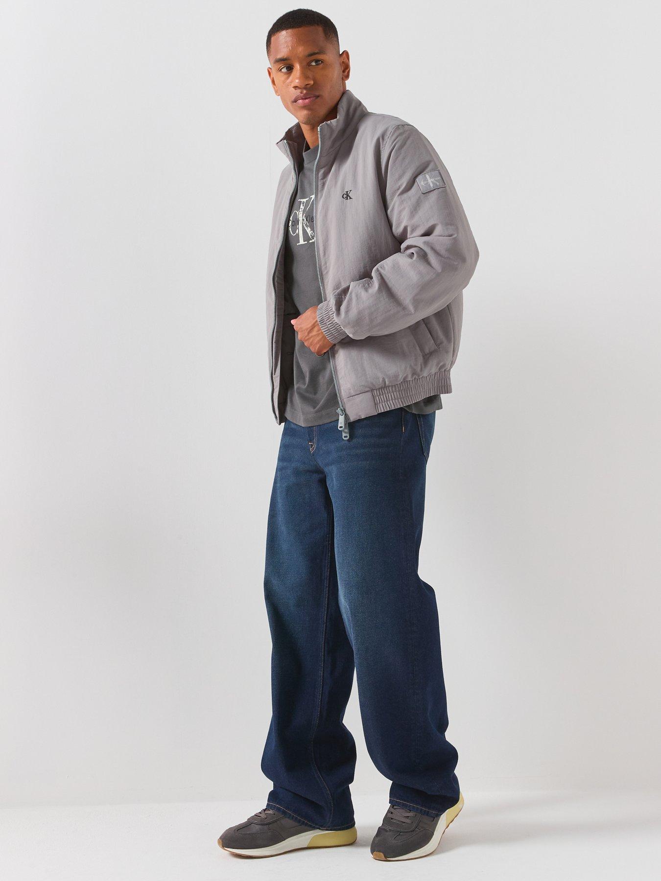 Image 6 of 6 of Calvin Klein Jeans Padded Nylon Harrington Jacket - Grey