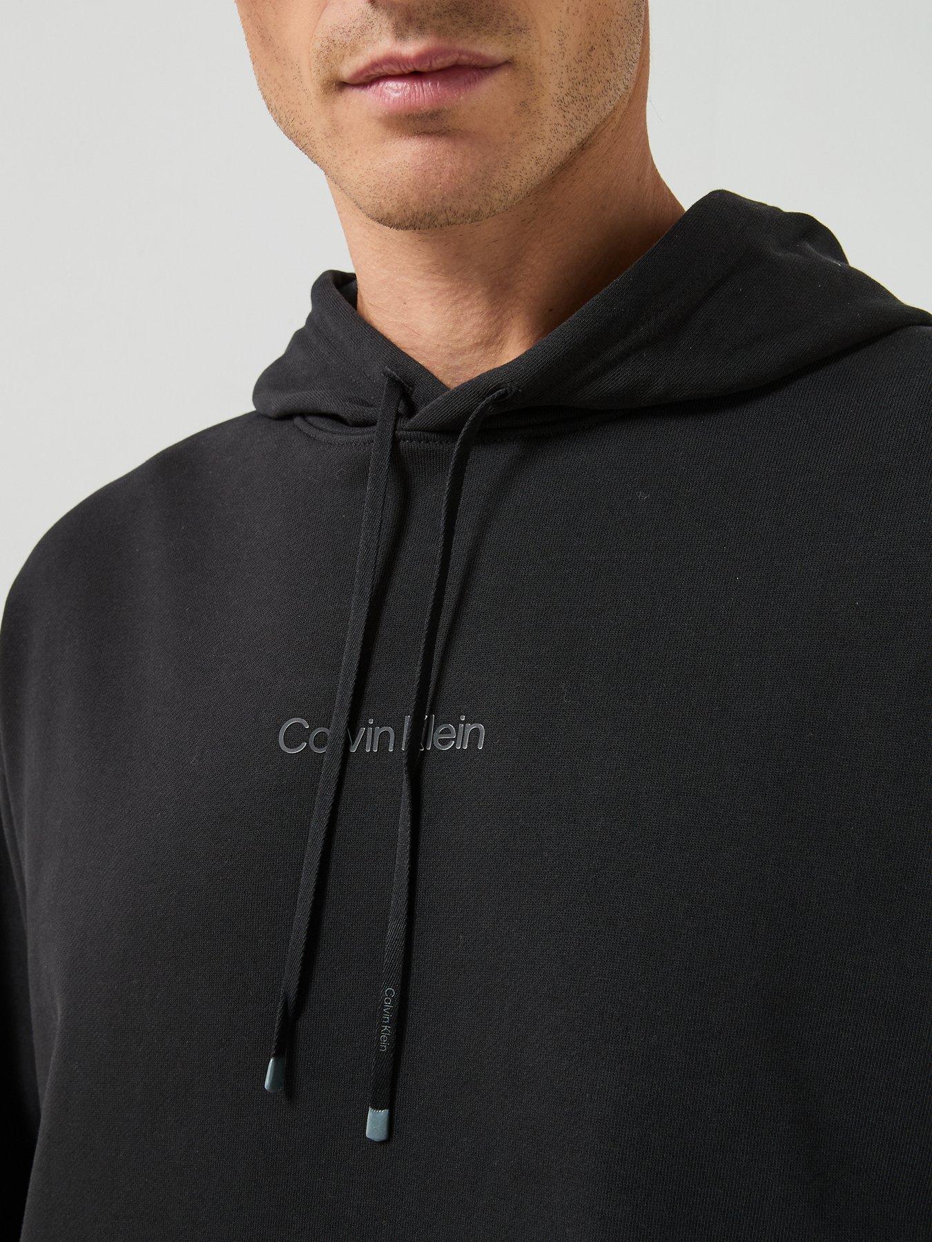 Image 4 of 5 of Calvin Klein Sport Graphic Logo Overhead Hoodie - Black