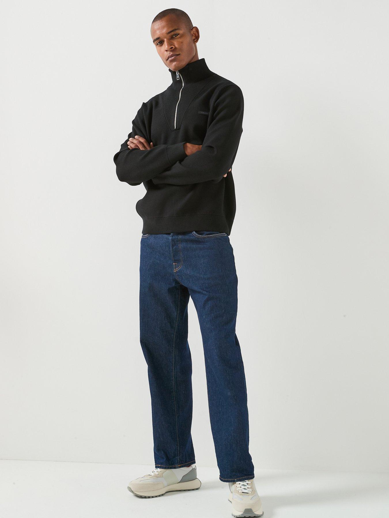 Image 3 of 6 of Calvin Klein Men's Quarter Zip Tech Knit Jumper - Black