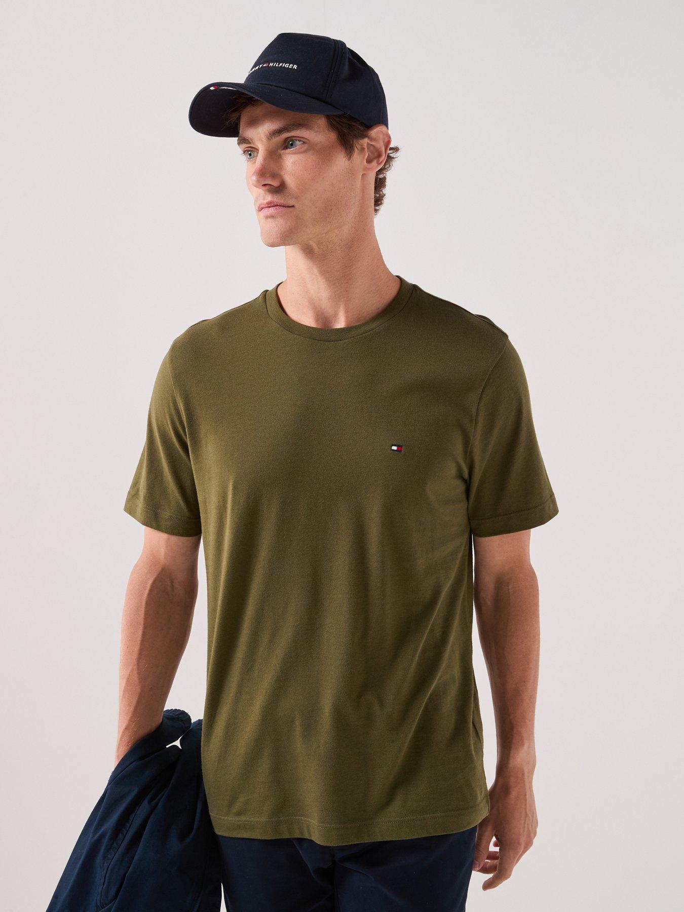 Tommy Hilfiger Regular Fit Essenital Flag Logo T-shirt - Green
