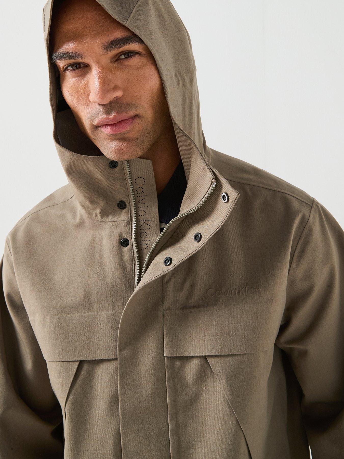 Image 4 of 6 of Calvin Klein 3-in-1 Hooded Tech Jacket - Beige