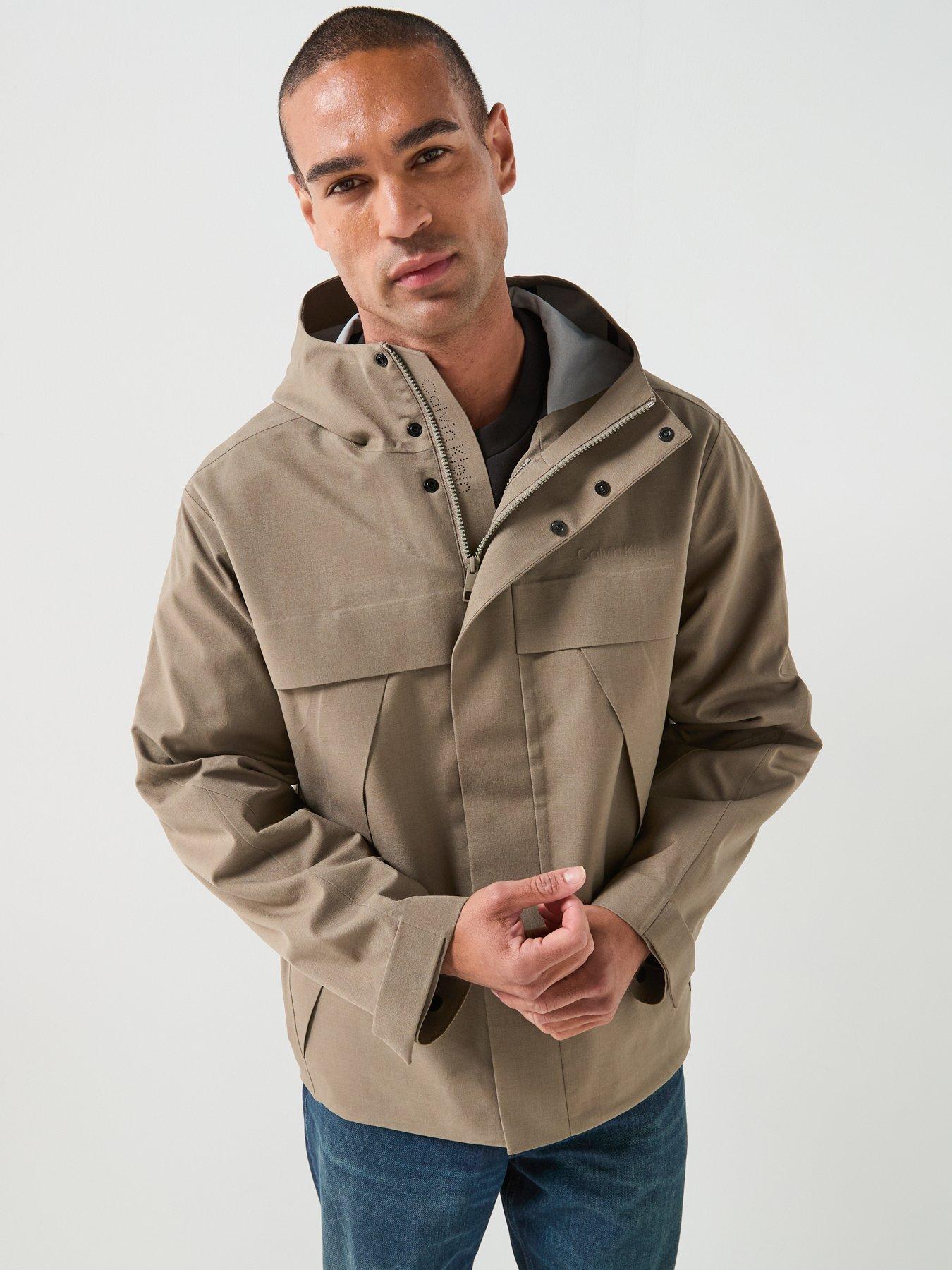 Image 6 of 6 of Calvin Klein 3-in-1 Hooded Tech Jacket - Beige