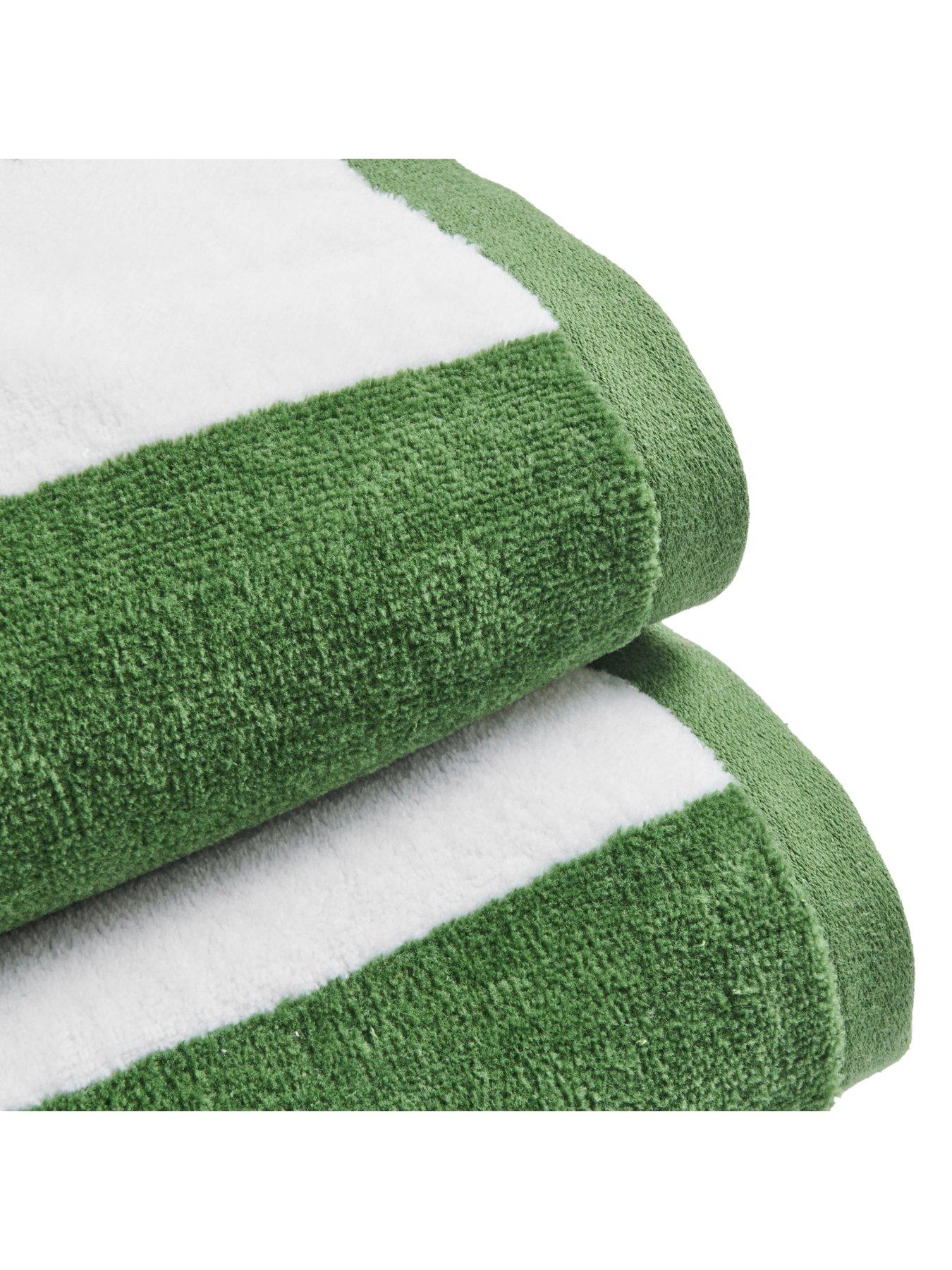 Image 3 of 3 of Christy Cabana Stripe Vibrant Velour Cotton Beach Towels