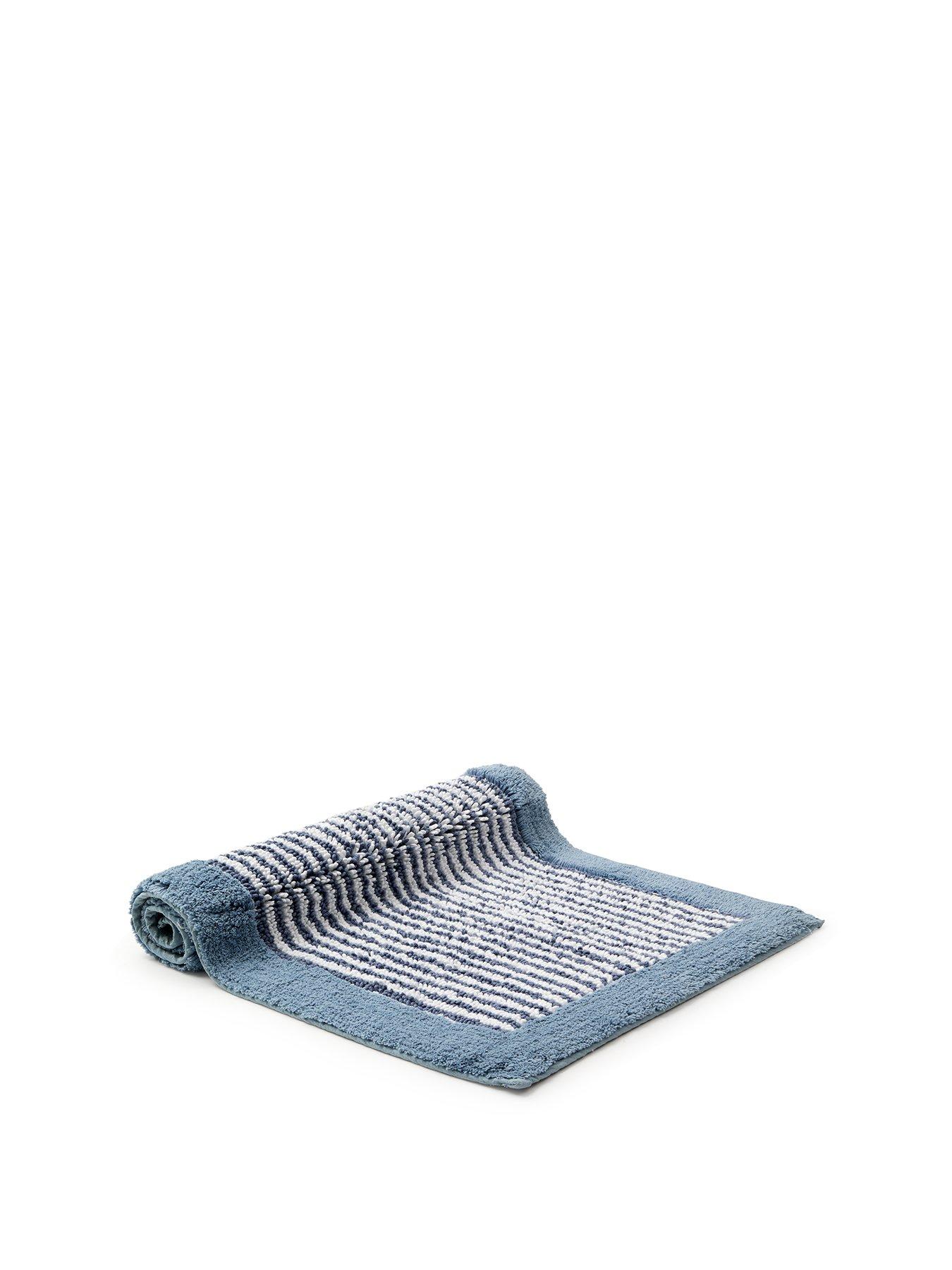 Image 2 of 6 of Christy Portobello Stripe Seaside Inspired Extra Fluffy Cotton Bath Mats
