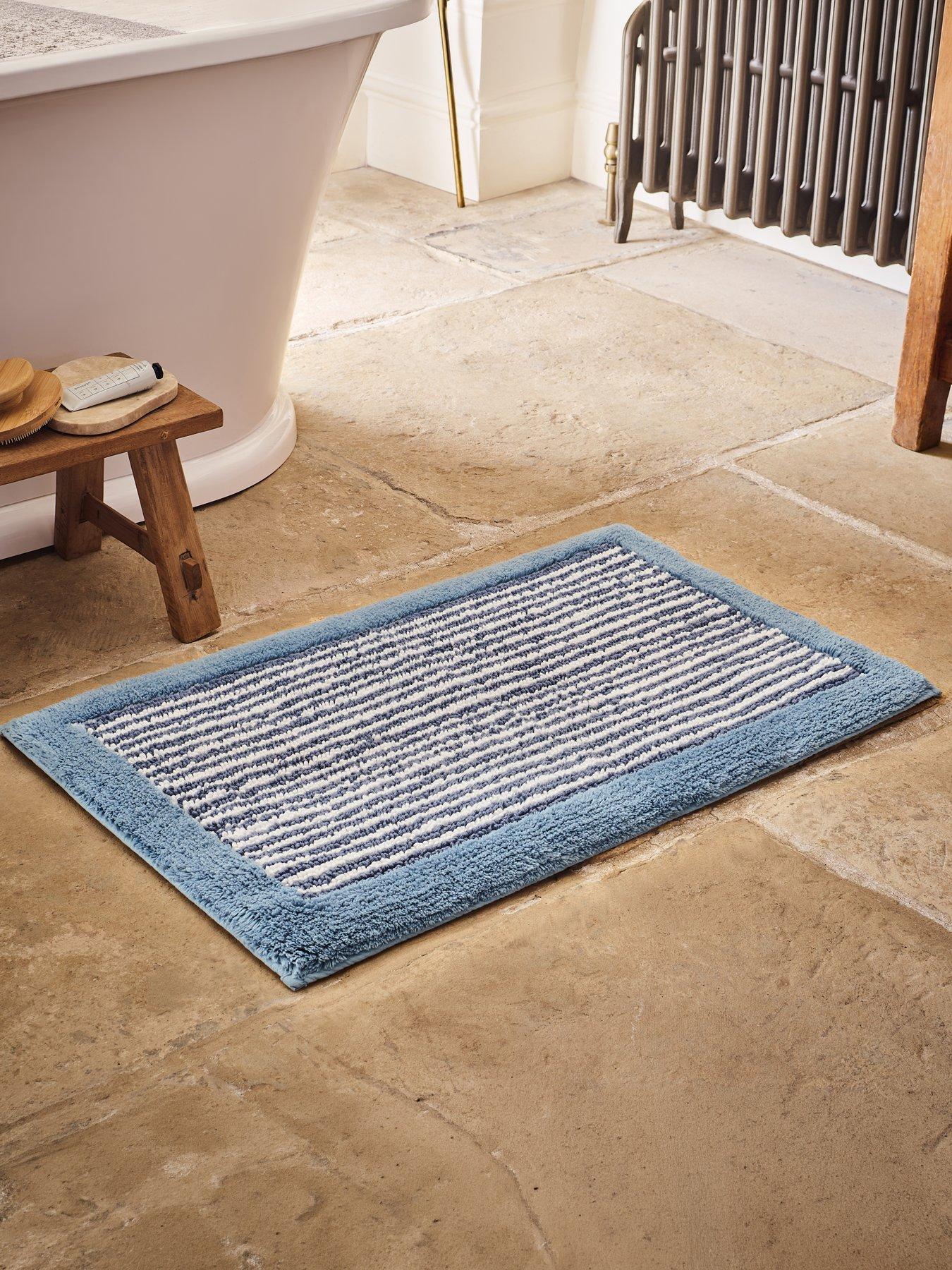 Image 4 of 6 of Christy Portobello Stripe Seaside Inspired Extra Fluffy Cotton Bath Mats