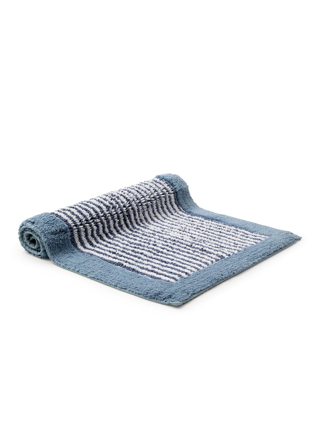 Image 5 of 6 of Christy Portobello Stripe Seaside Inspired Extra Fluffy Cotton Bath Mats